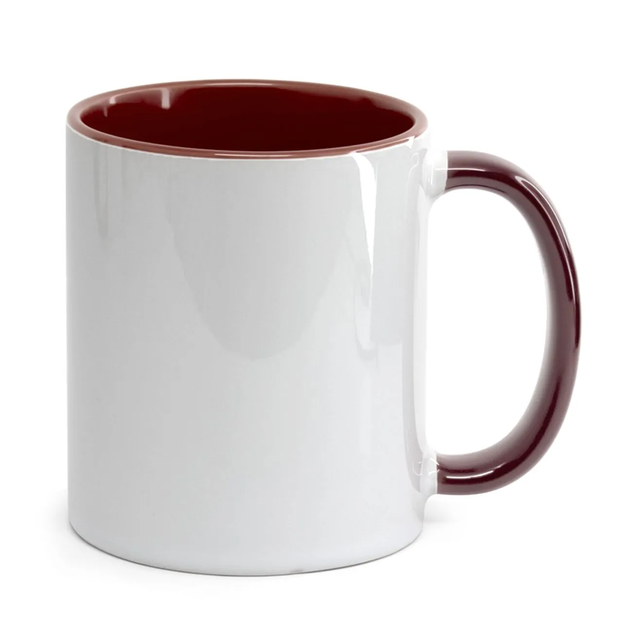 Caneca Alça e interior marrom