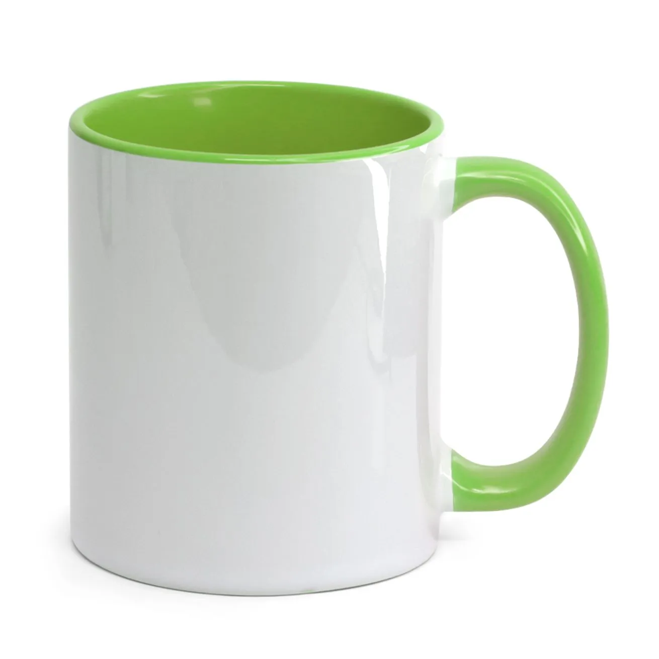 Caneca Alça e interior Verde Claro