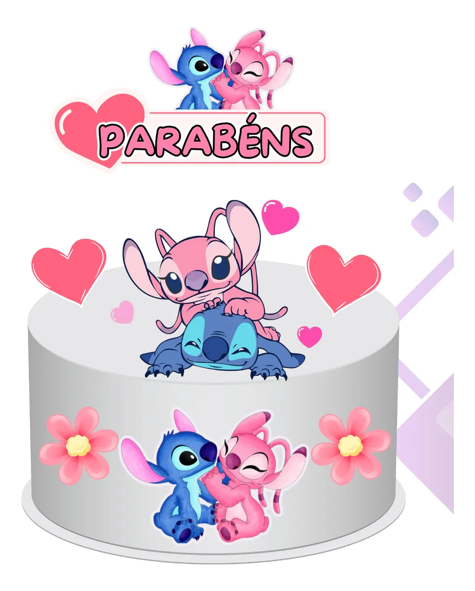 Topo de bolo simples em papel Glossy 180 Brilho   personalizado - AT Presentes em São Paulo