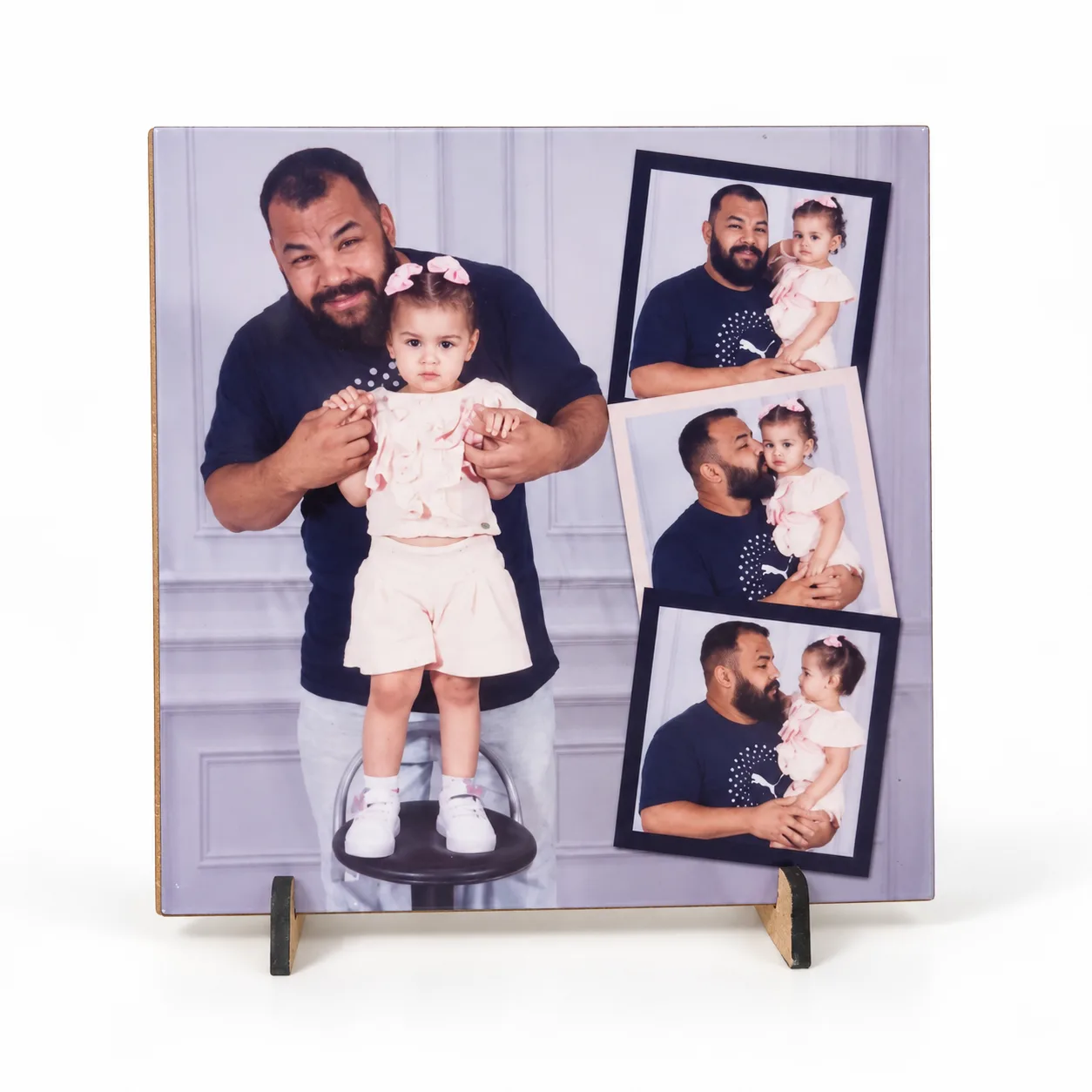 Azulejo Quadro Retrato Decorativo Personalizado Com Sua Foto Colorido