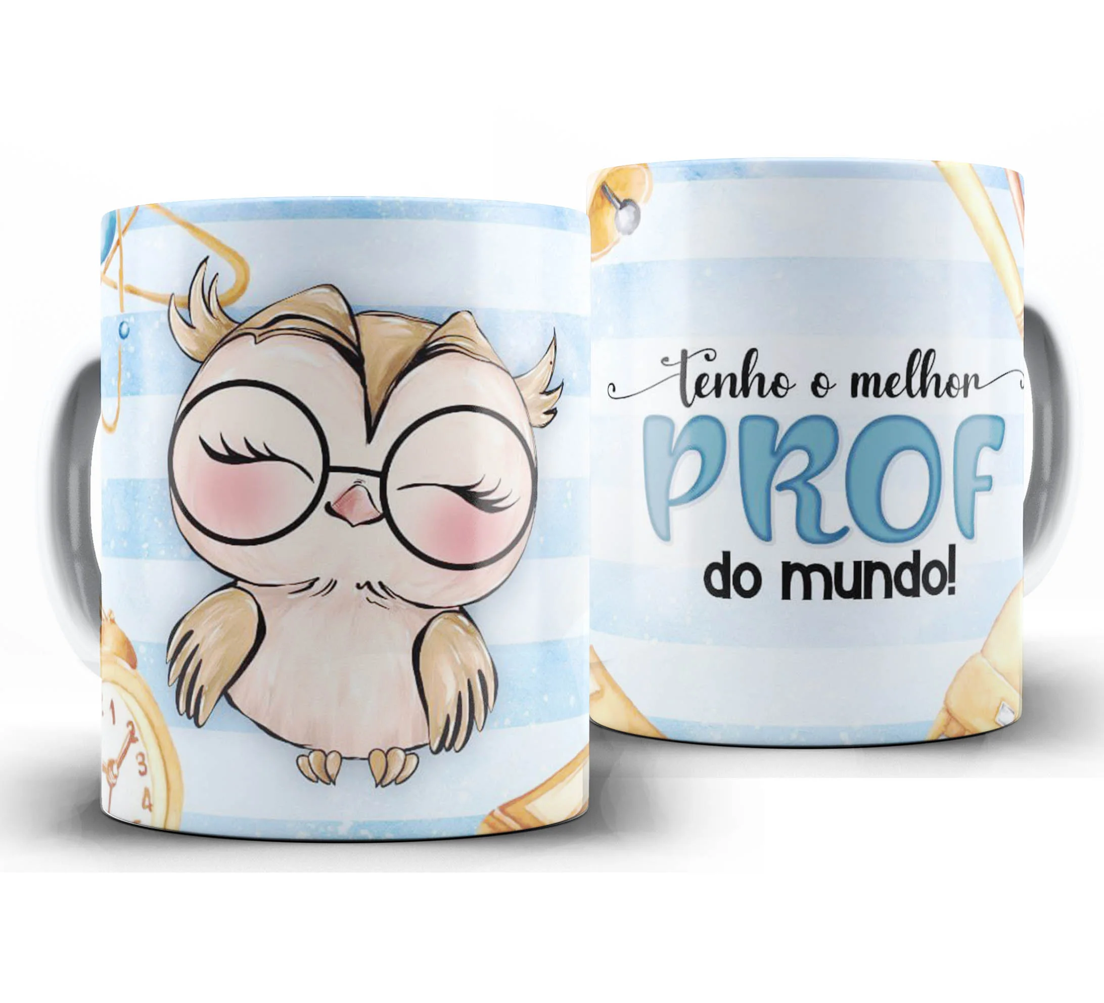 Caneca Personalizada Feliz Dia dos Professores — W1 — Tenho o Melhor Prof do Mundo