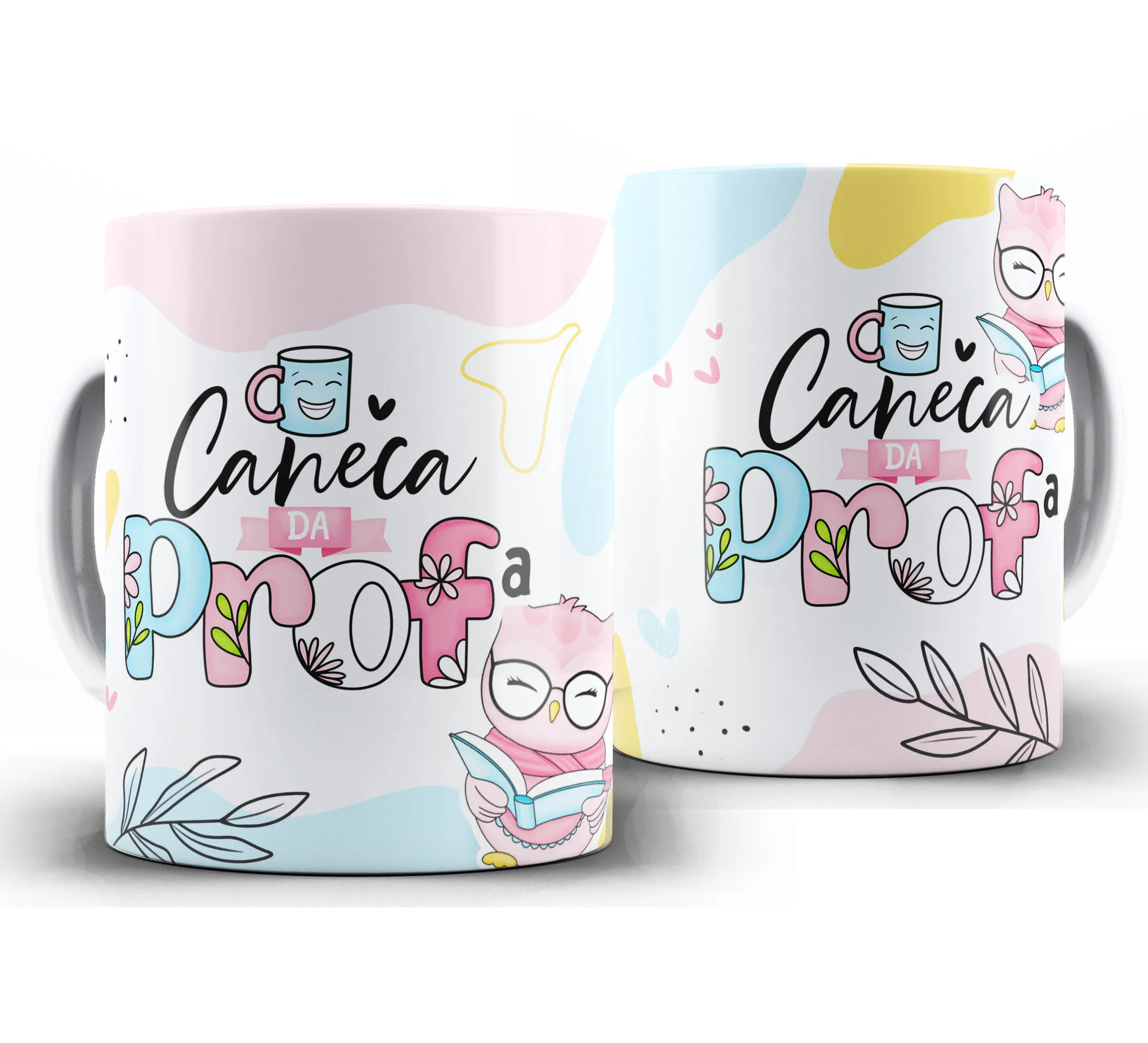 Caneca Personalizada Feliz Dia dos Professores — W101 — Caneca da Prof