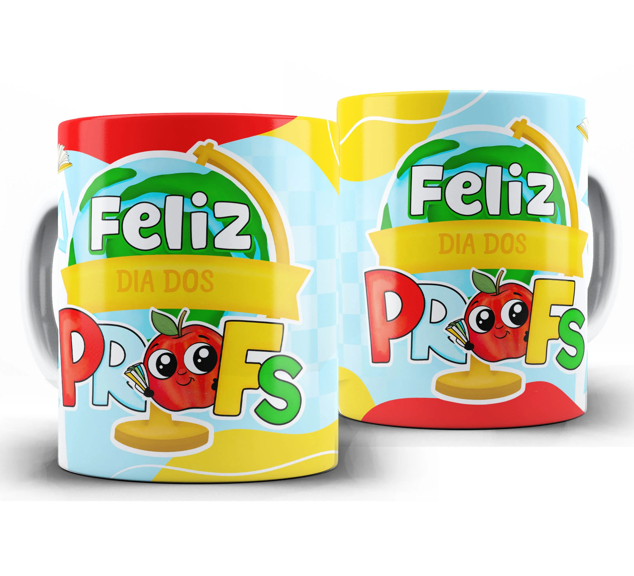 Caneca Personalizada Feliz Dia dos Professores — W104 — Feliz Dia dos Profs