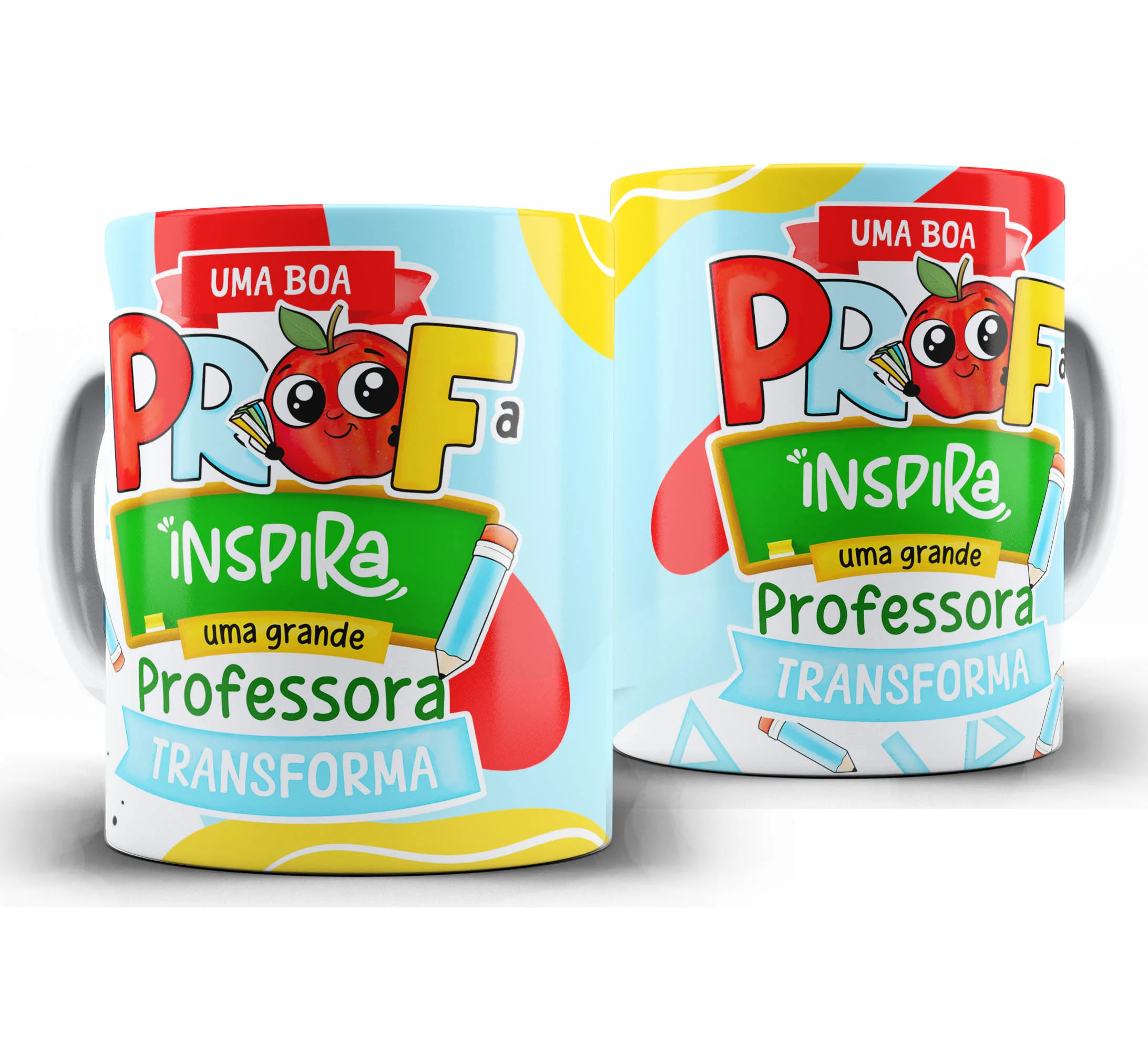 Caneca Personalizada Feliz Dia dos Professores — W114 — Uma boa Prof Inspira