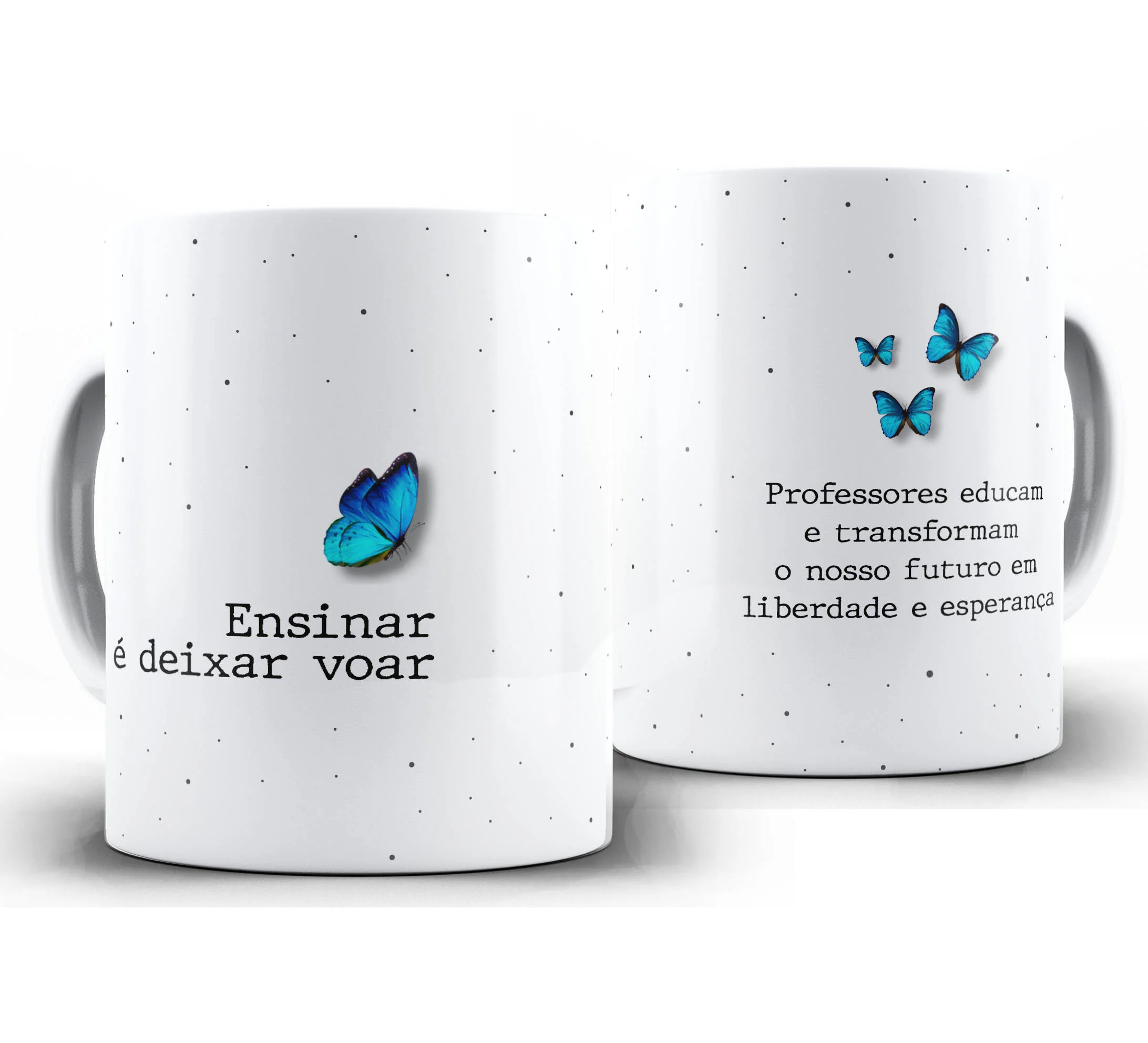 Caneca Personalizada Feliz Dia dos Professores — W15 — Ensinar é deixar Voar
