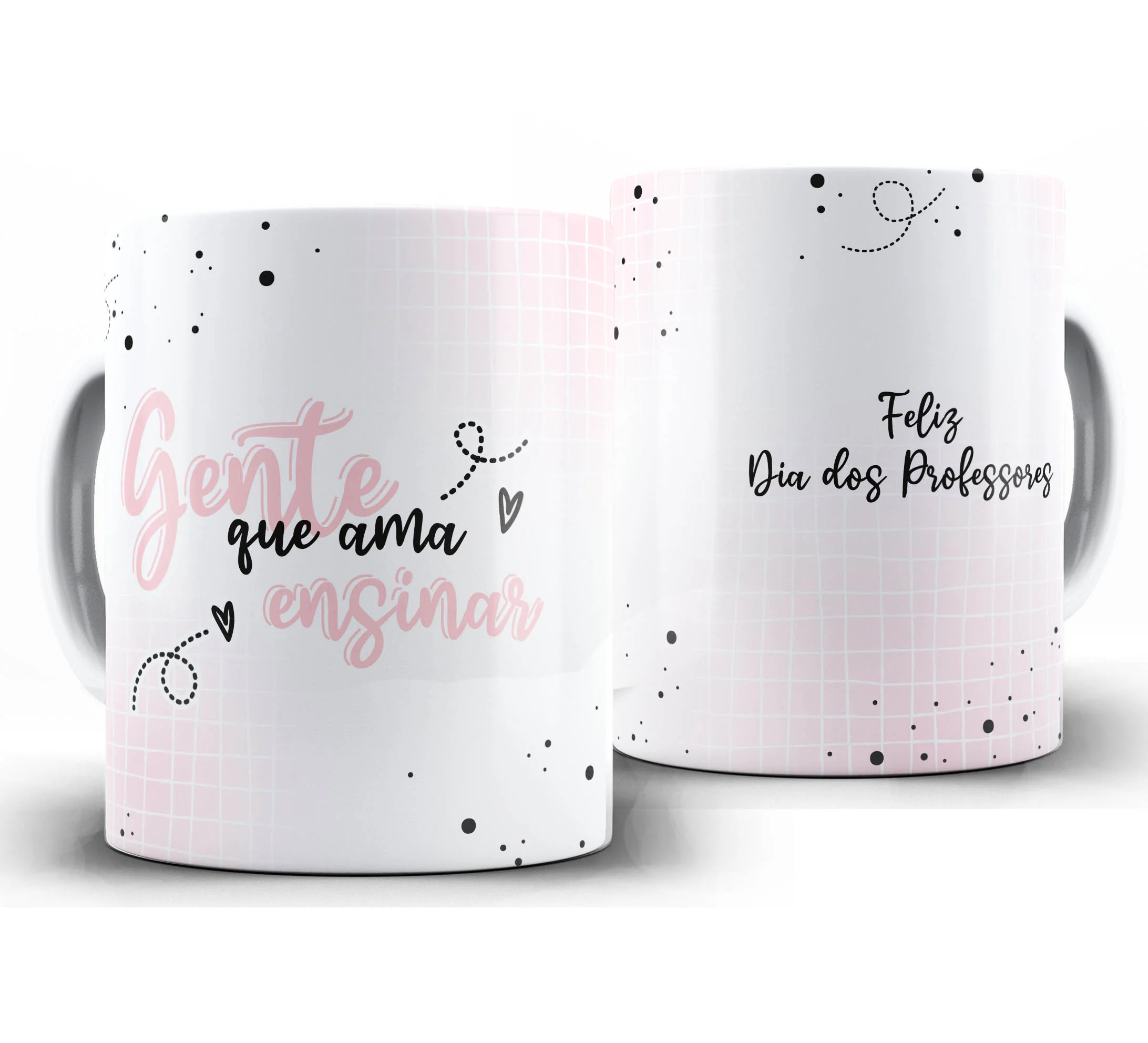 Caneca Personalizada Feliz Dia dos Professores — W16 — Gente que Ama Ensinar
