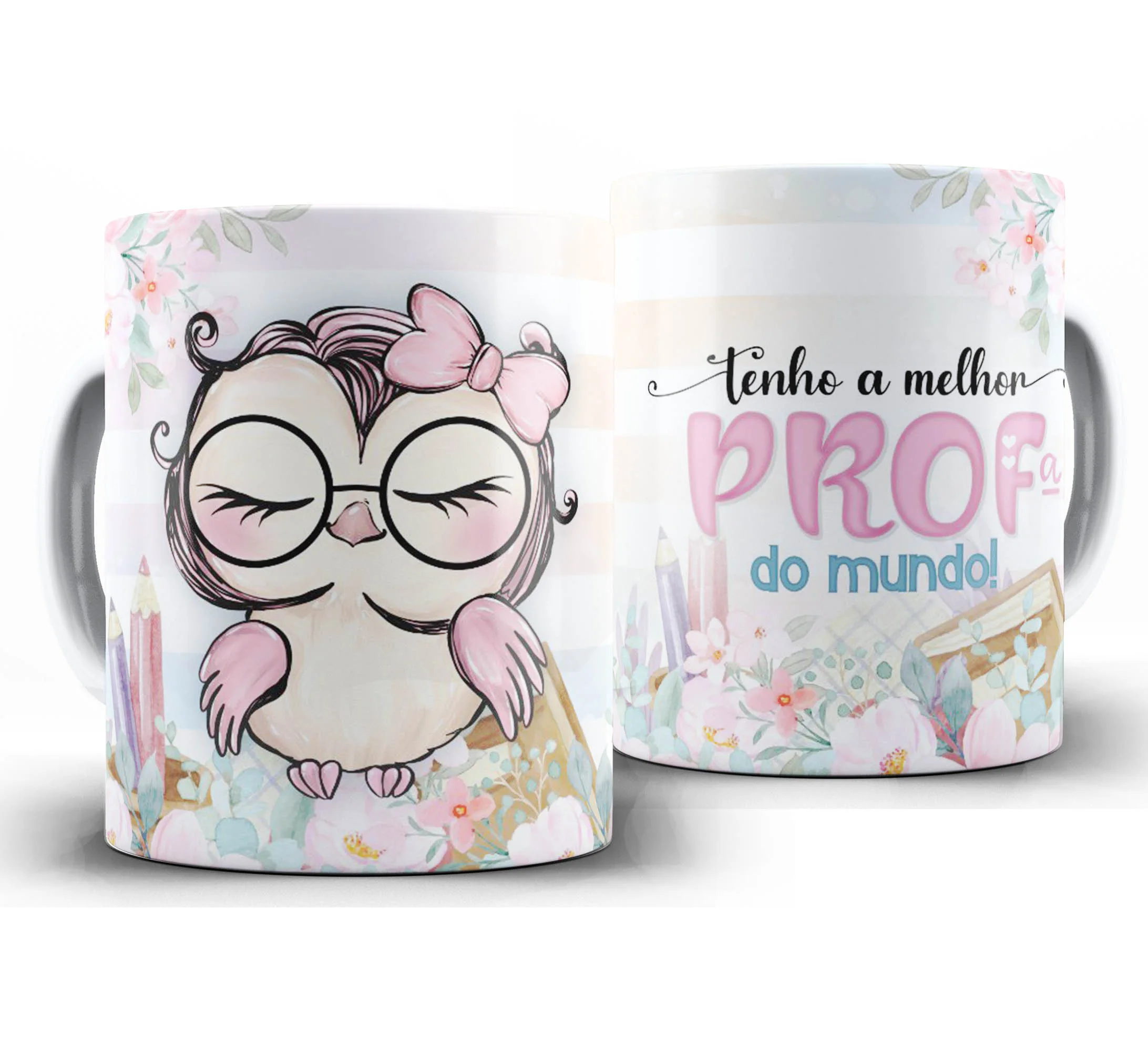 Caneca Personalizada Feliz Dia dos Professores — W2 — Tenho o Melhor Prof do Mundo