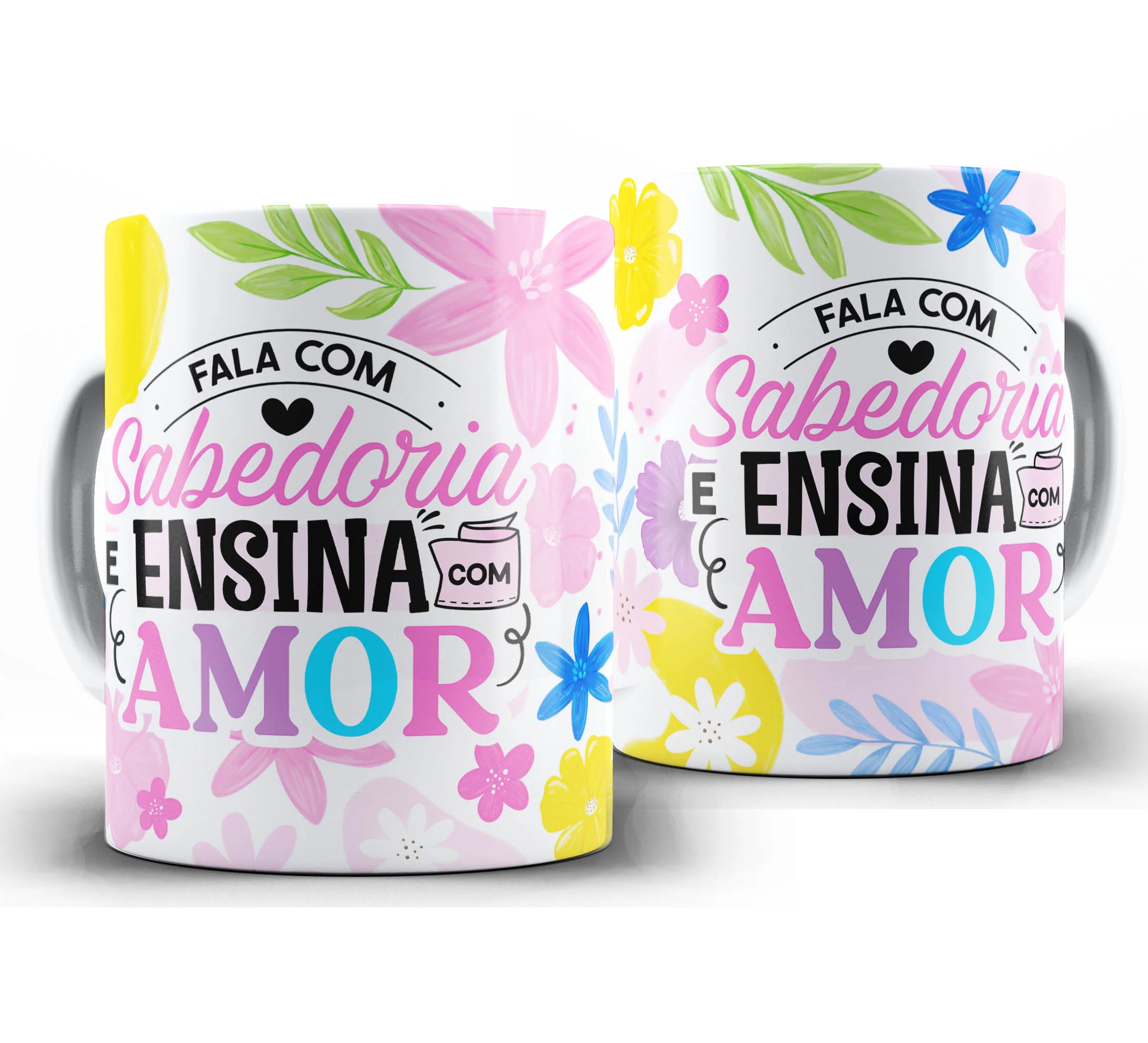 Caneca Personalizada Feliz Dia dos Professores — W3 — Fala com Sabedoria