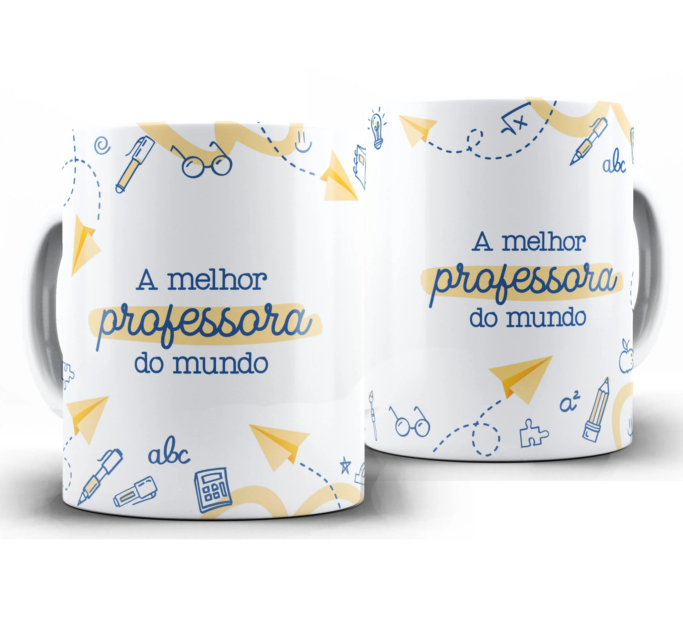 Caneca Personalizada Feliz Dia dos Professores — W33 — A Melhor Professora