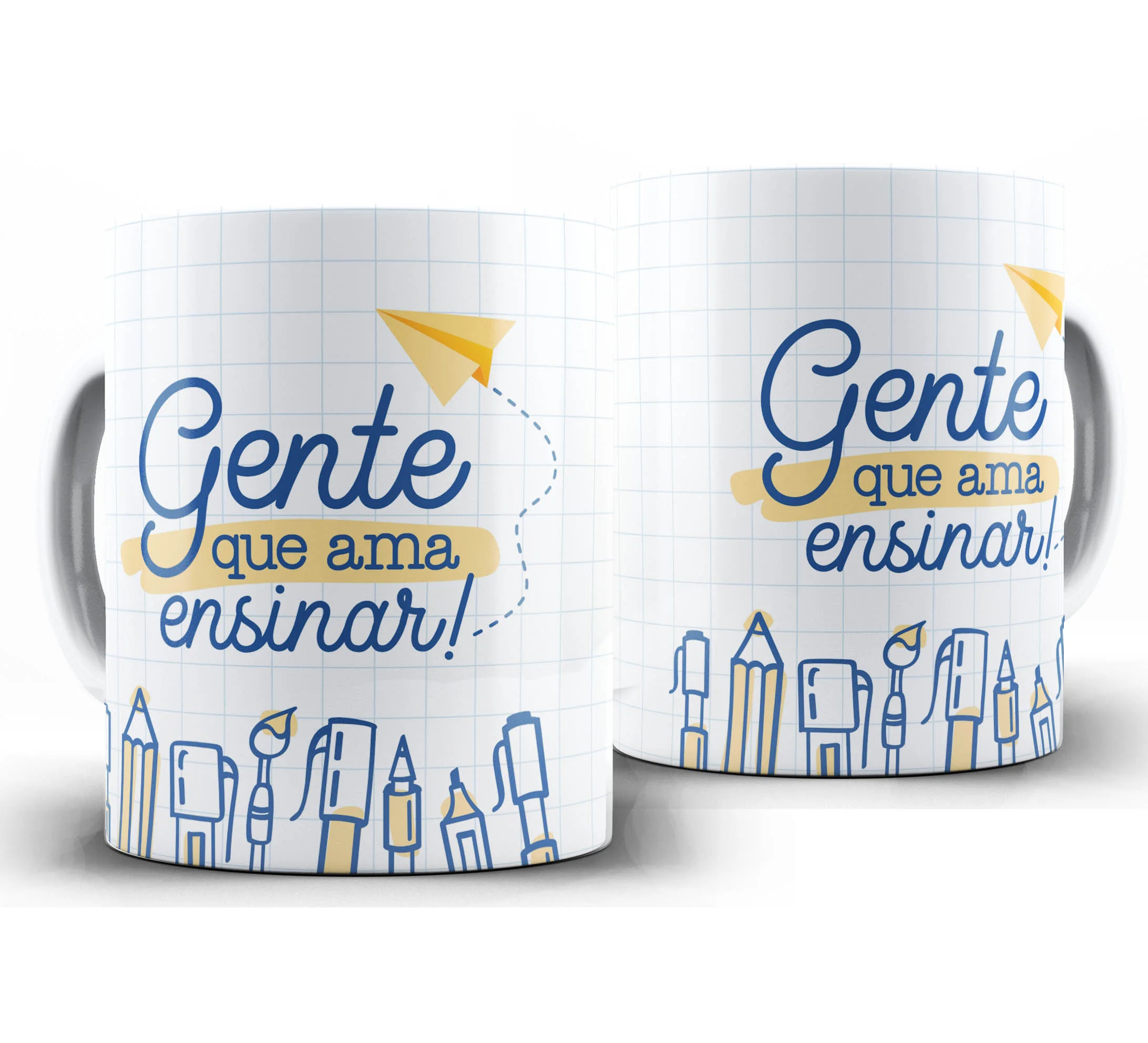 Caneca Personalizada Feliz Dia dos Professores — W35 — Gente que Ama Ensinar