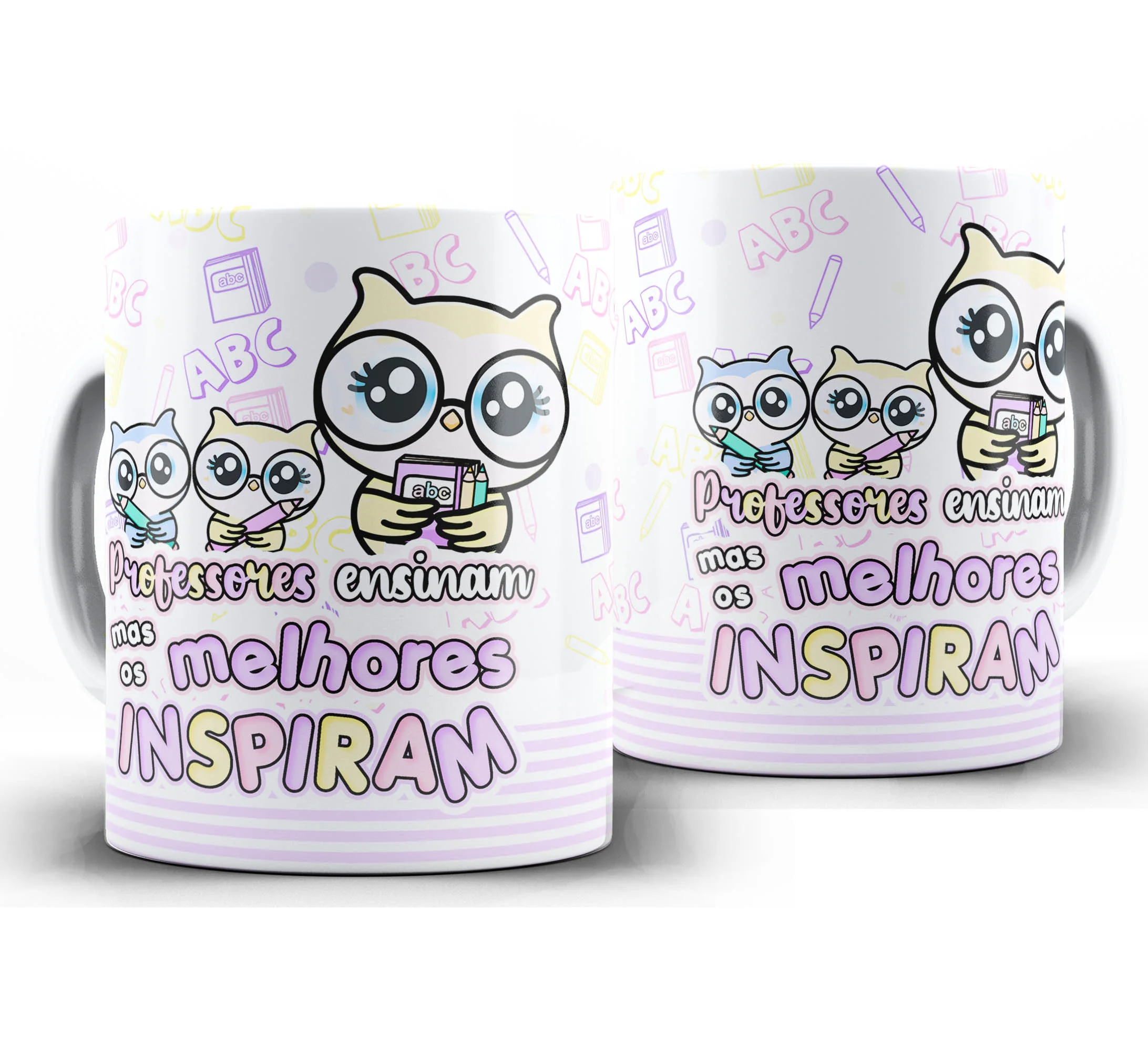 Caneca Personalizada Feliz Dia dos Professores — W38 — Os Melhores Inspiram