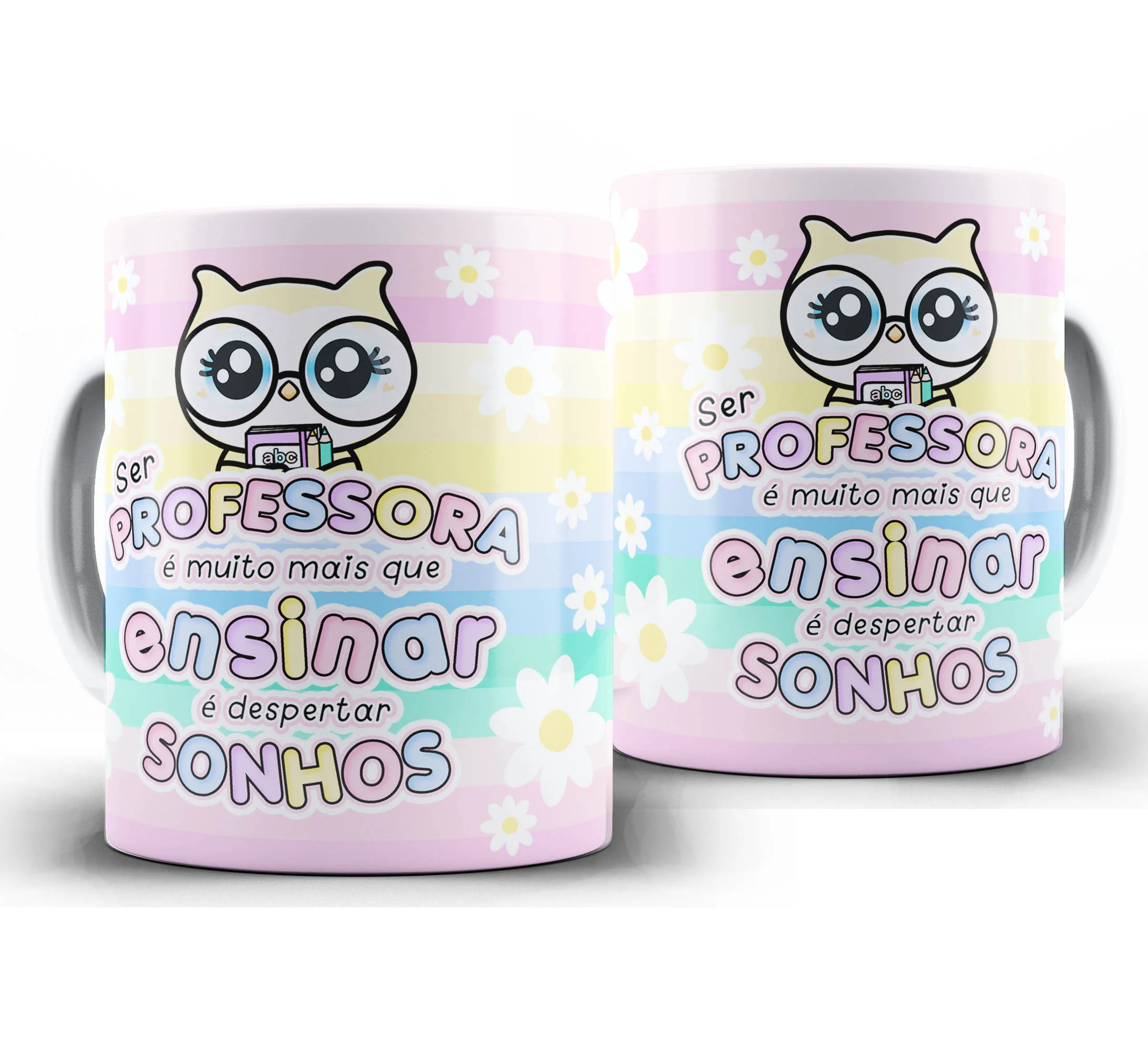 Caneca Personalizada Feliz Dia dos Professores — W39 — Despertar Sonhos