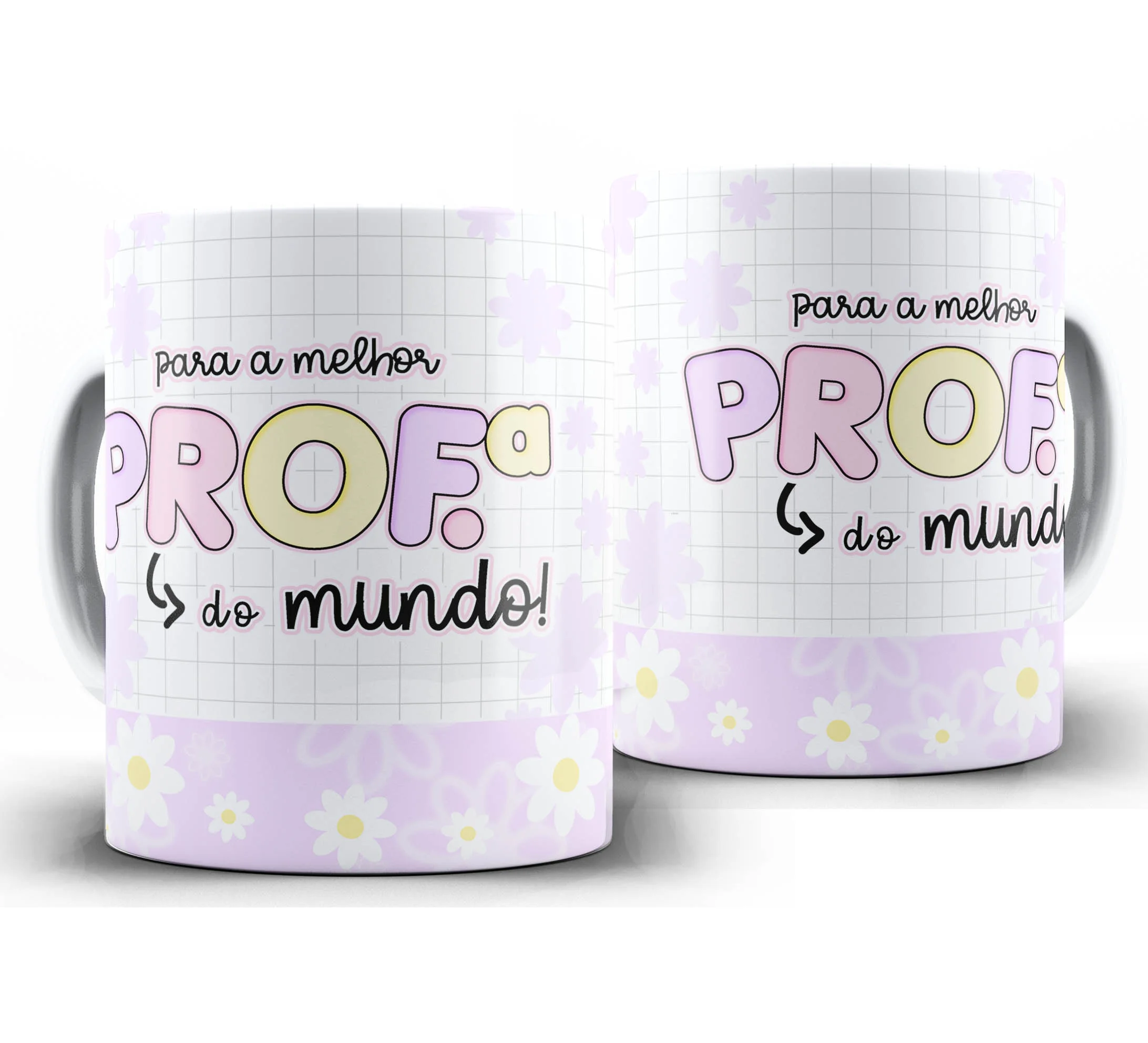 Caneca Personalizada Feliz Dia dos Professores — W42 — Melhor Profª do Mundo