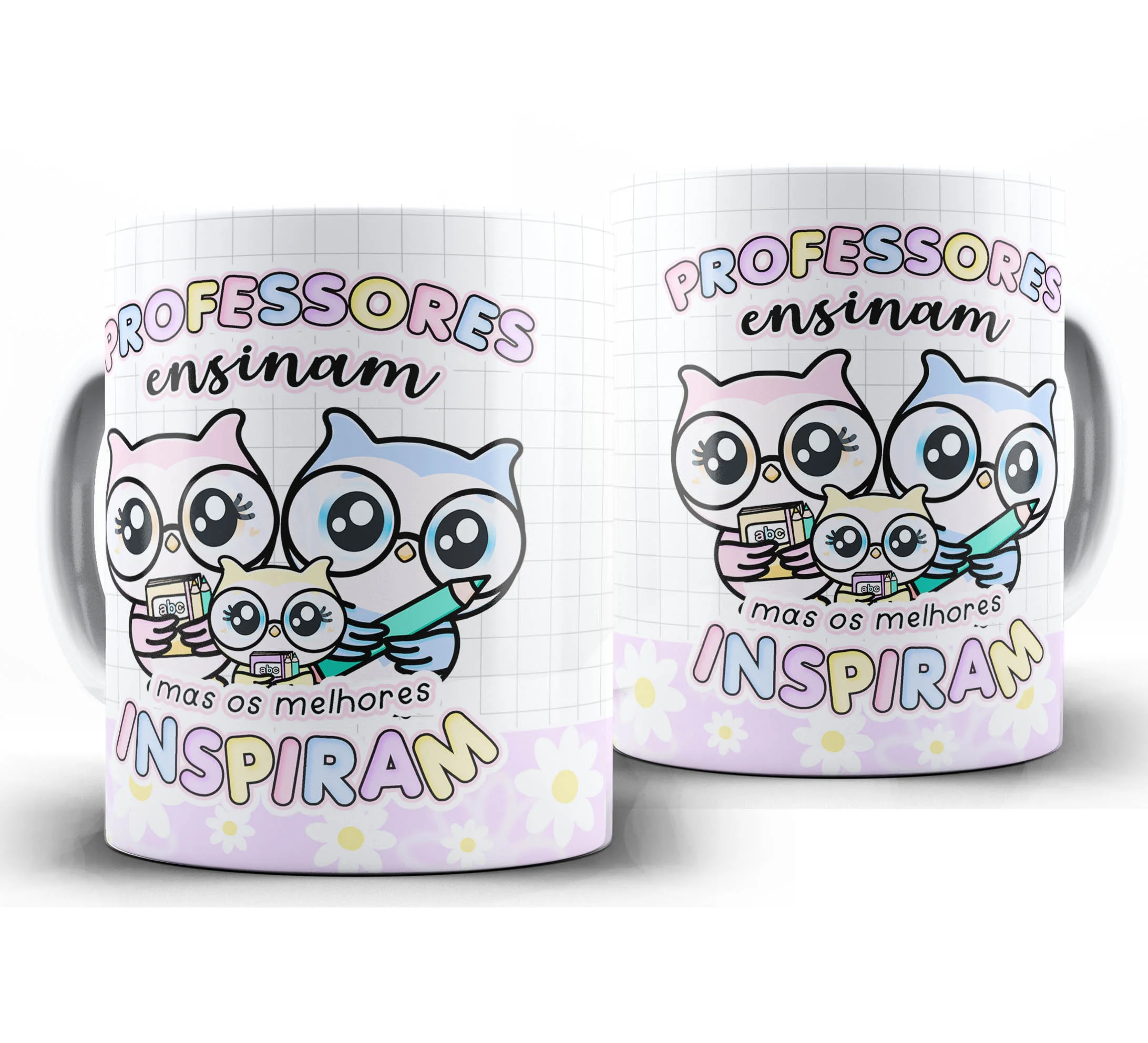 Caneca Personalizada Feliz Dia dos Professores — W43 — Os Melhores Inspiram