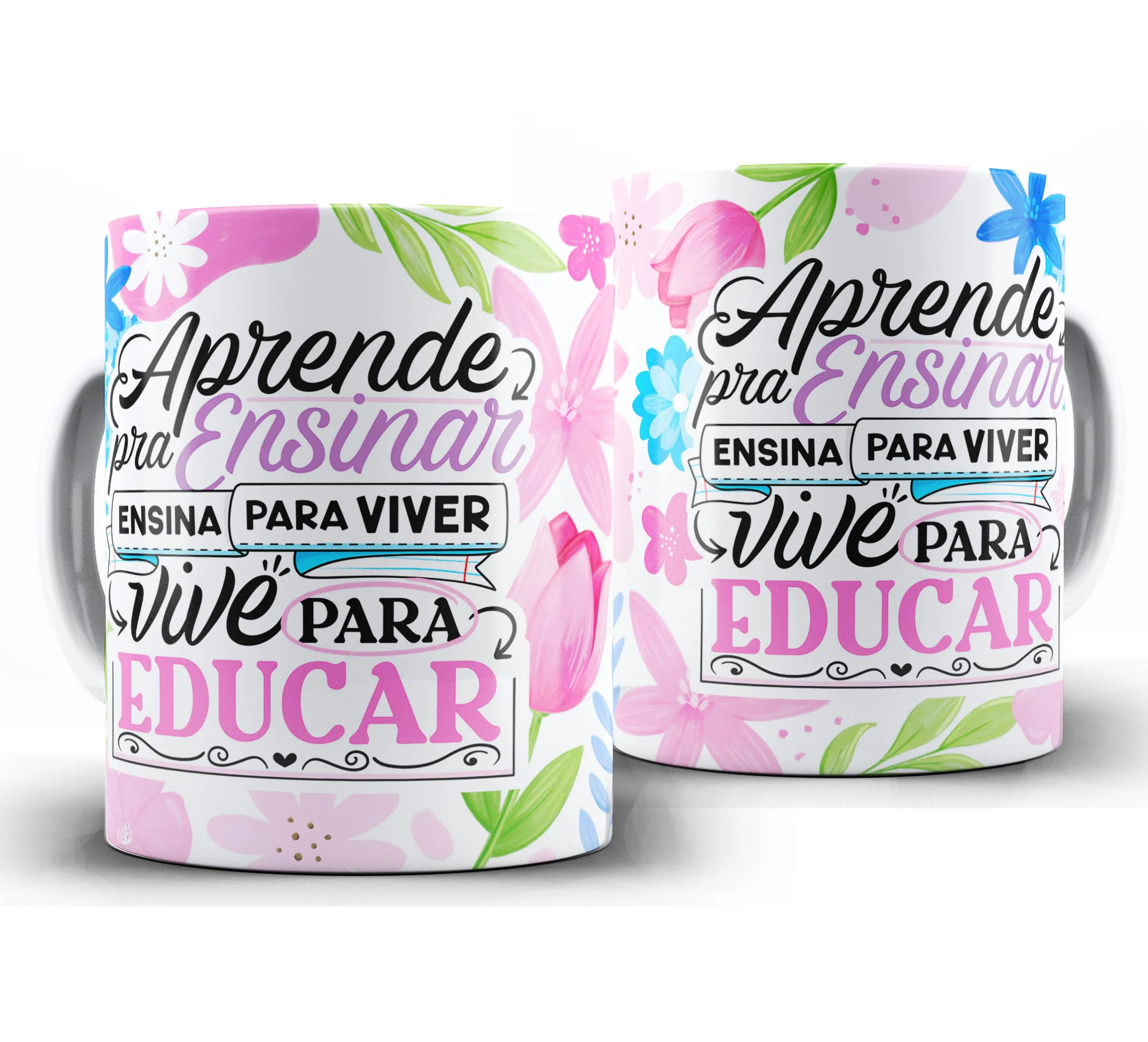 Caneca Personalizada Feliz Dia dos Professores — W5 — Aprende Para Ensinar