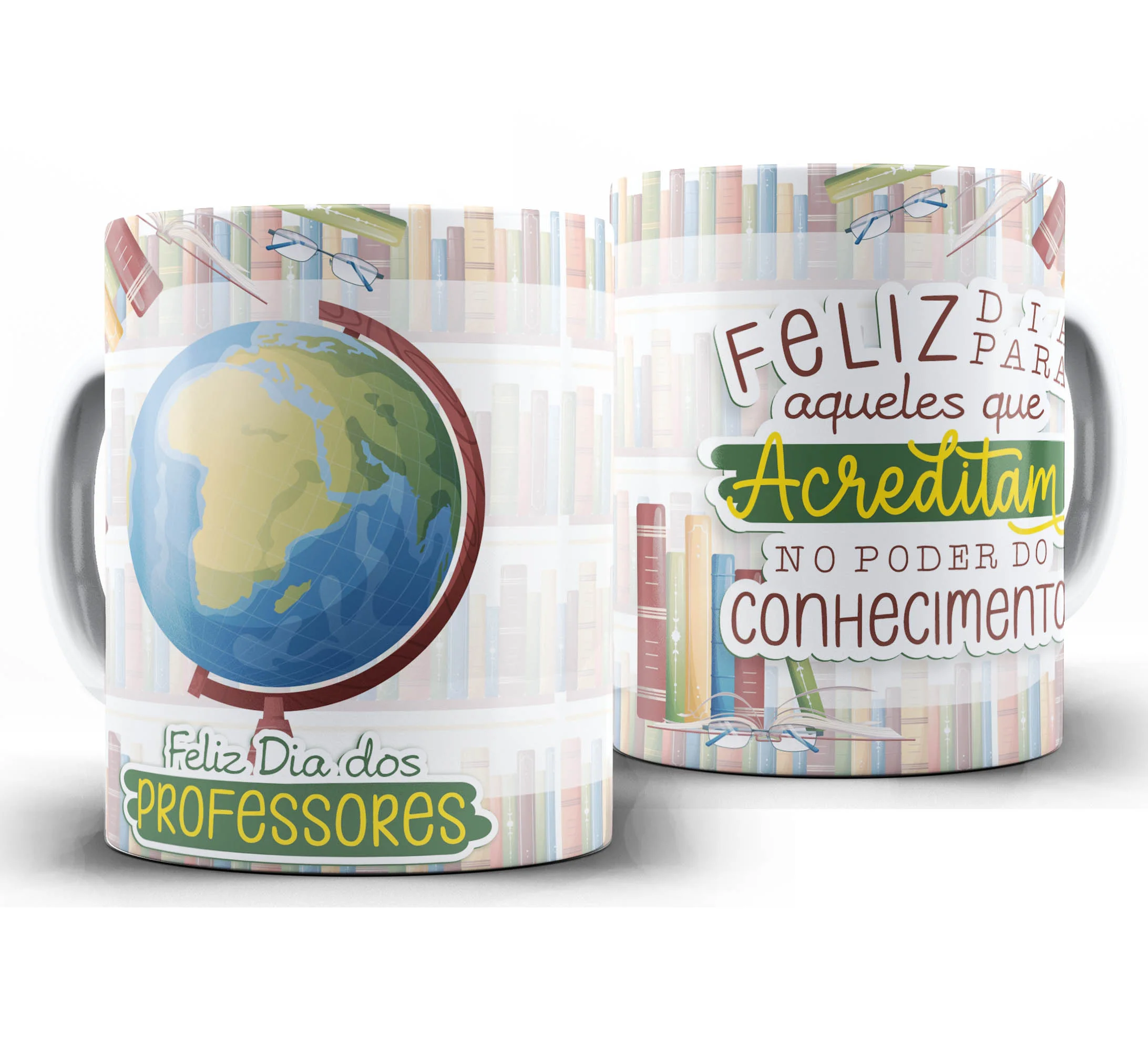 Caneca Personalizada Feliz Dia dos Professores — W50 — Feliz dia dos Professores