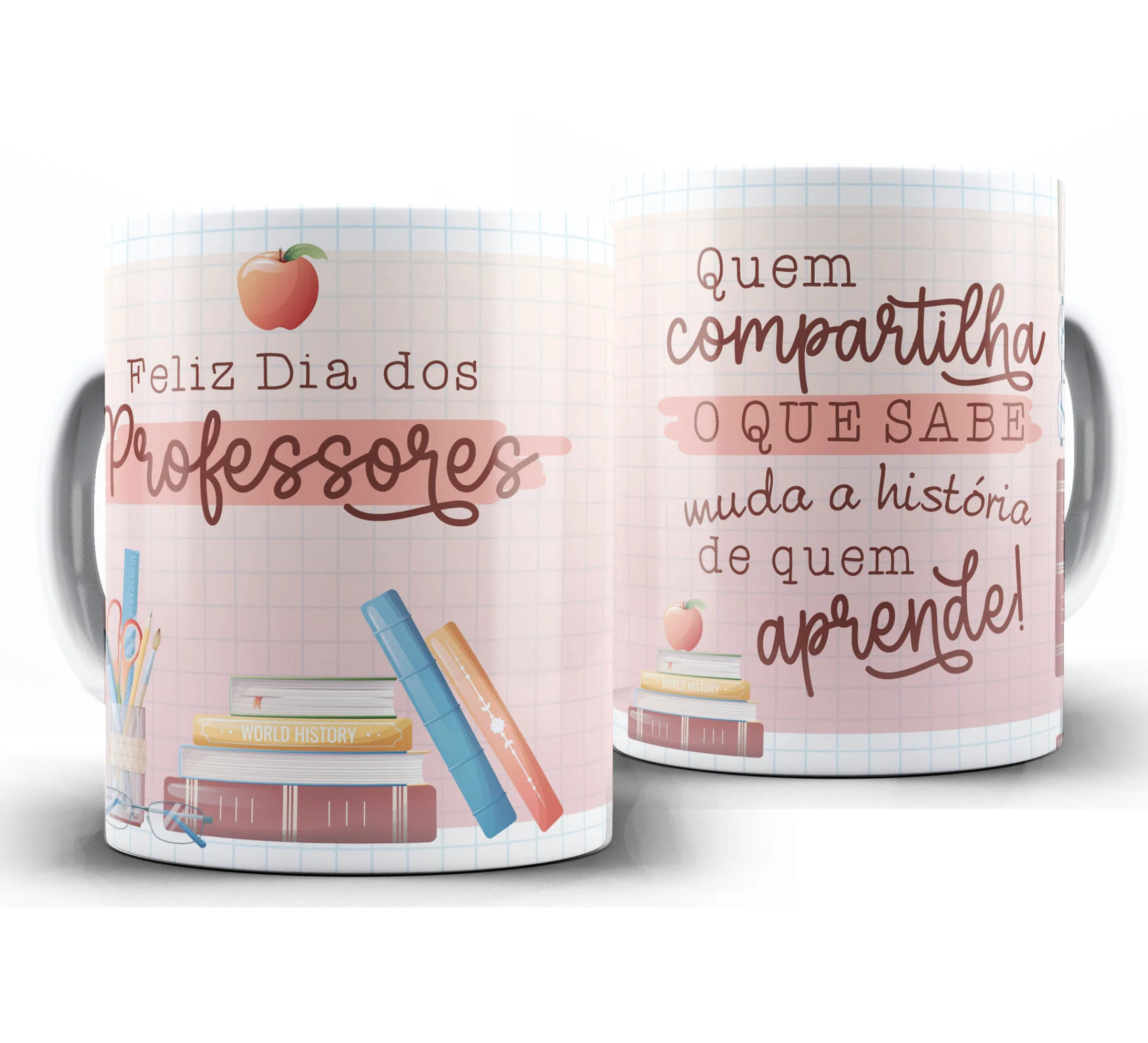 Caneca Personalizada Feliz Dia dos Professores — W52 — Feliz dia dos Professores