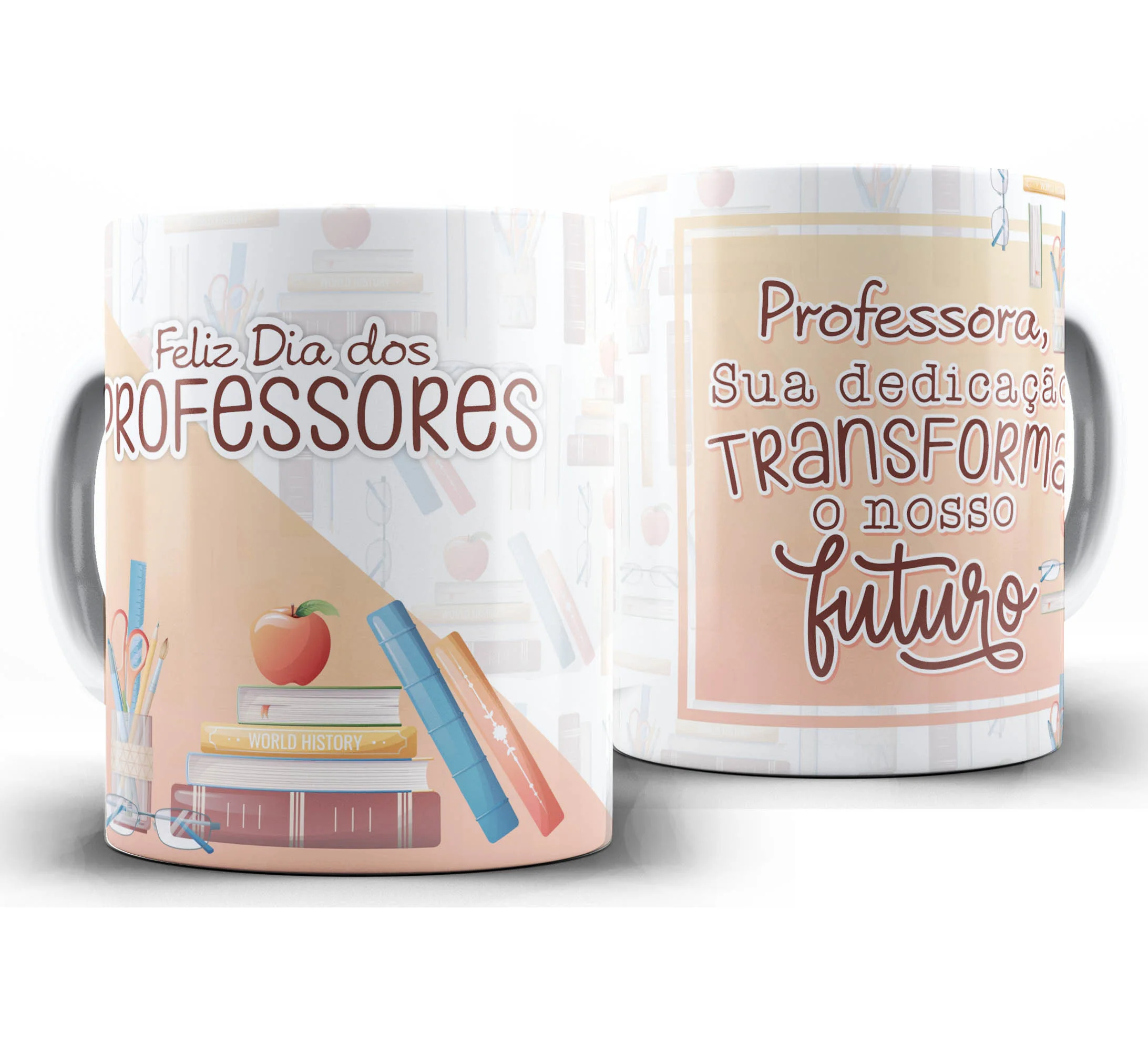Caneca Personalizada Feliz Dia dos Professores — W53 — Feliz dia dos Professores