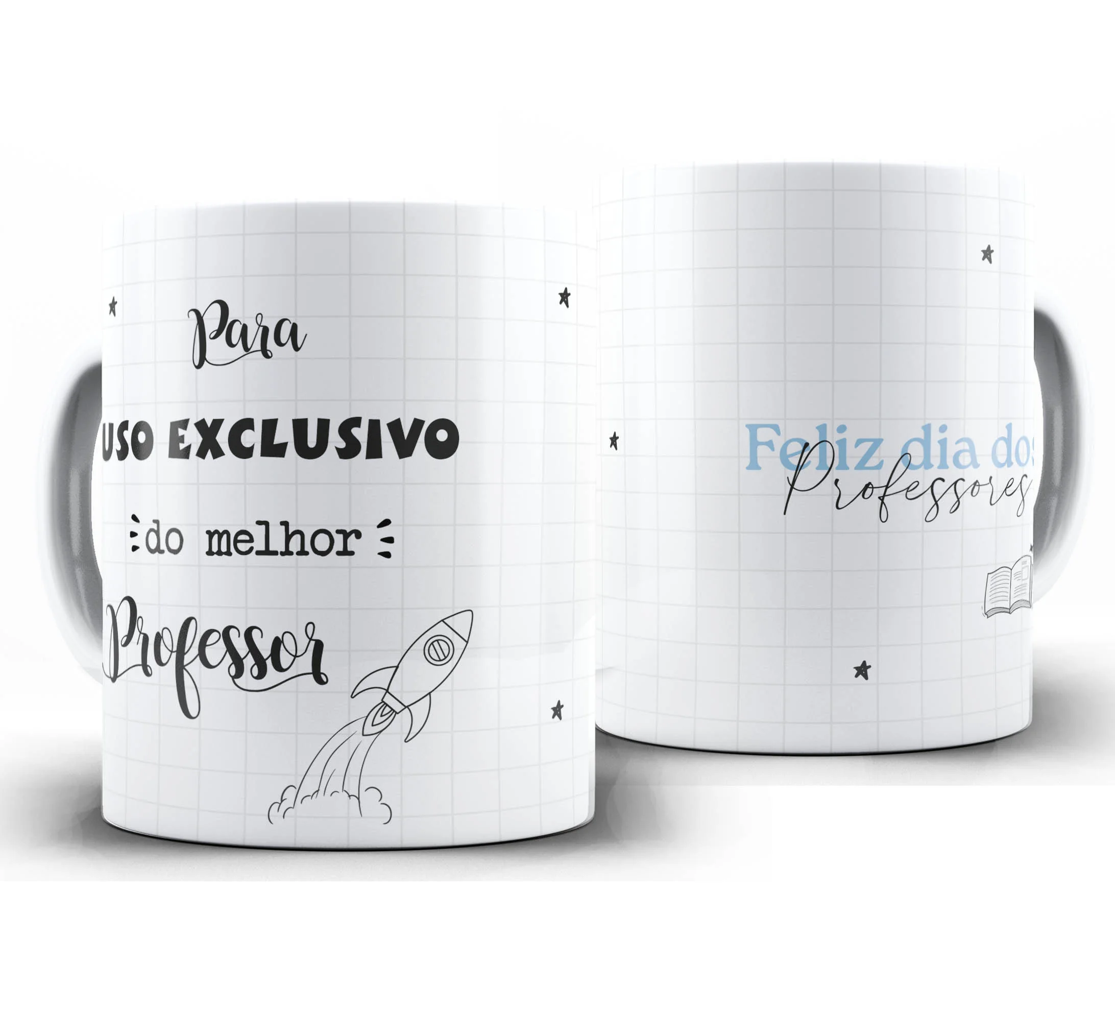Caneca Personalizada Feliz Dia dos Professores — W66 — Uso Exclusivo