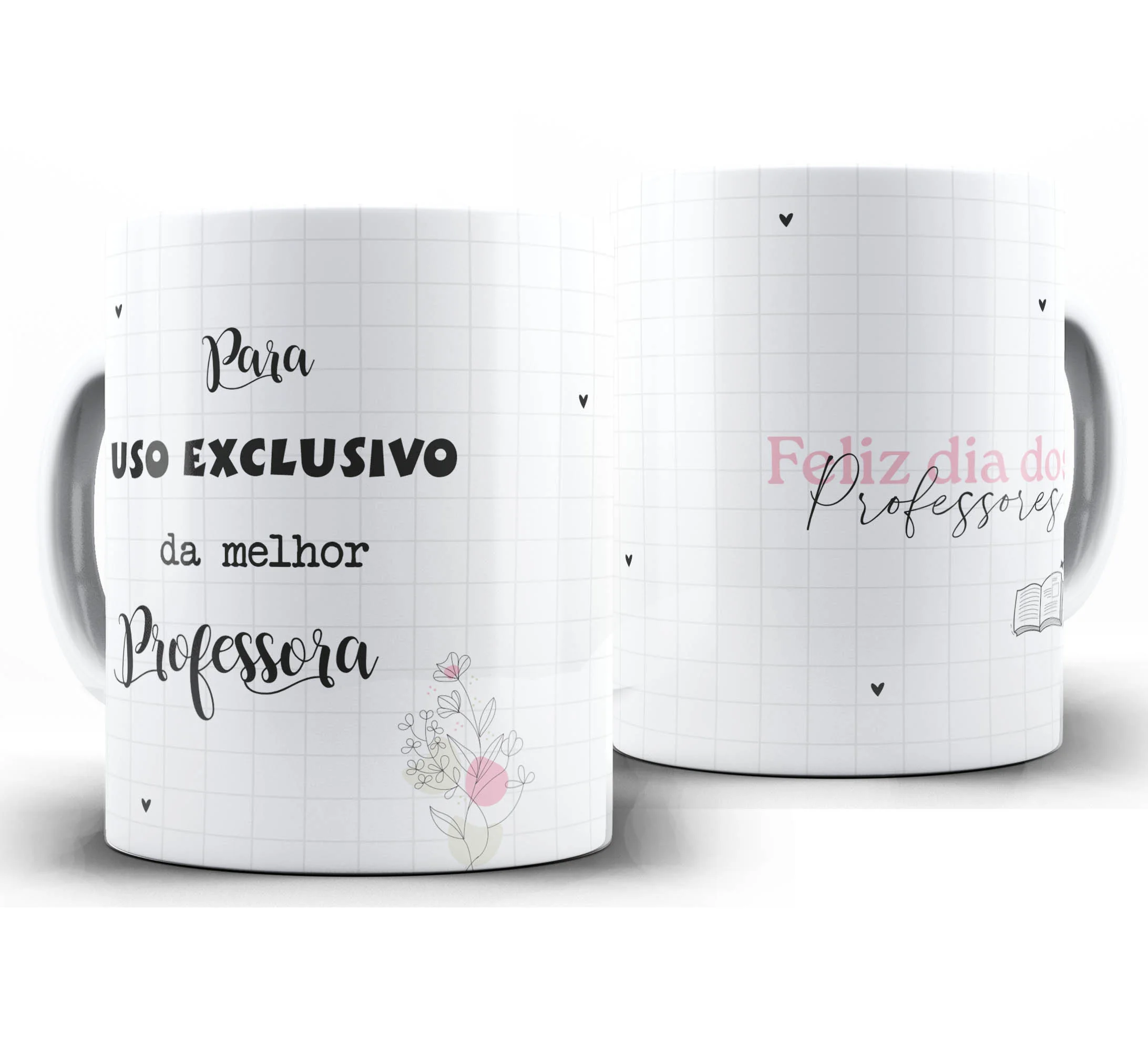 Caneca Personalizada Feliz Dia dos Professores — W68 — Uso Exclusivo