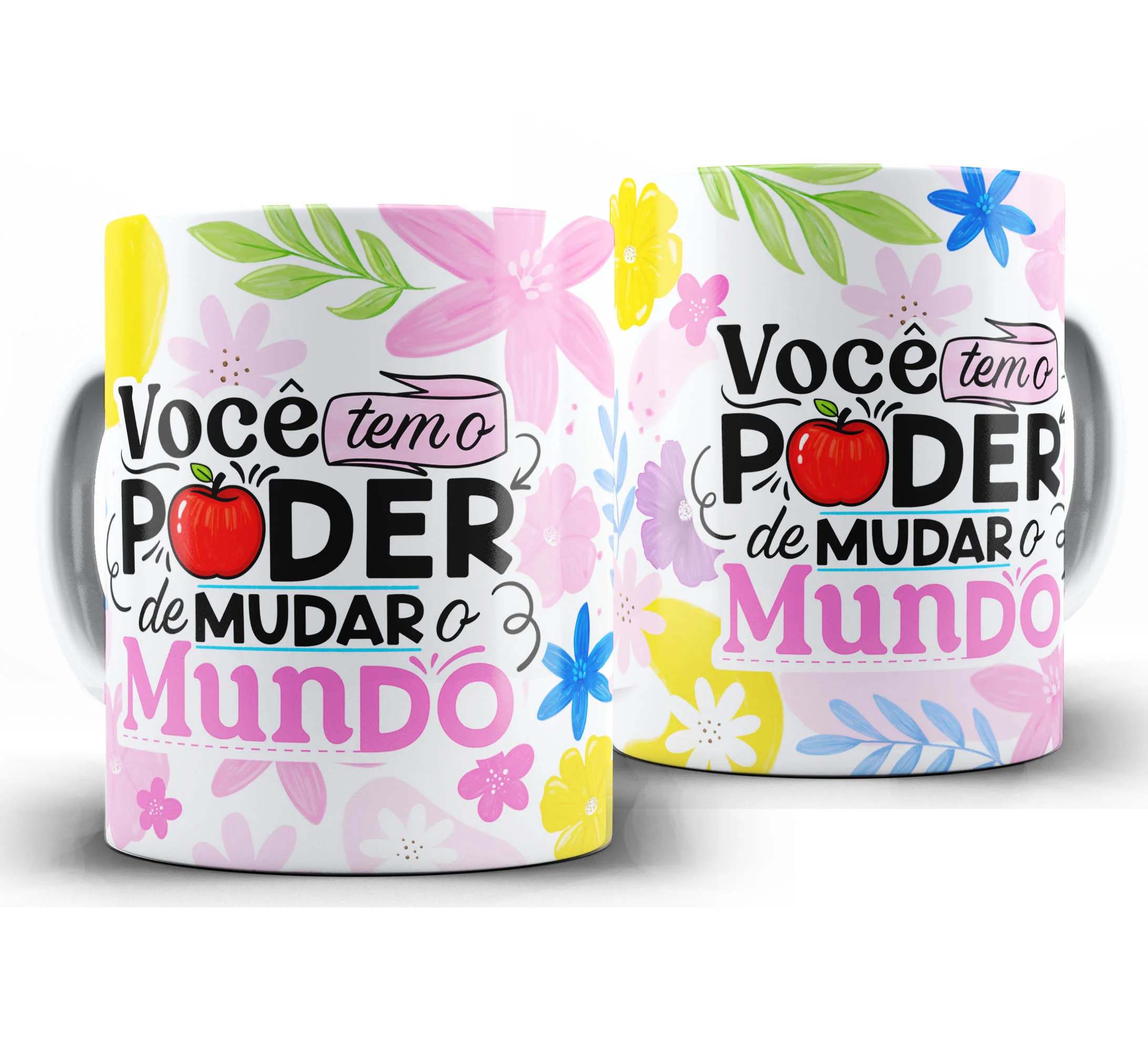 Caneca Personalizada Feliz Dia dos Professores — W7 — Você Tem o Poder