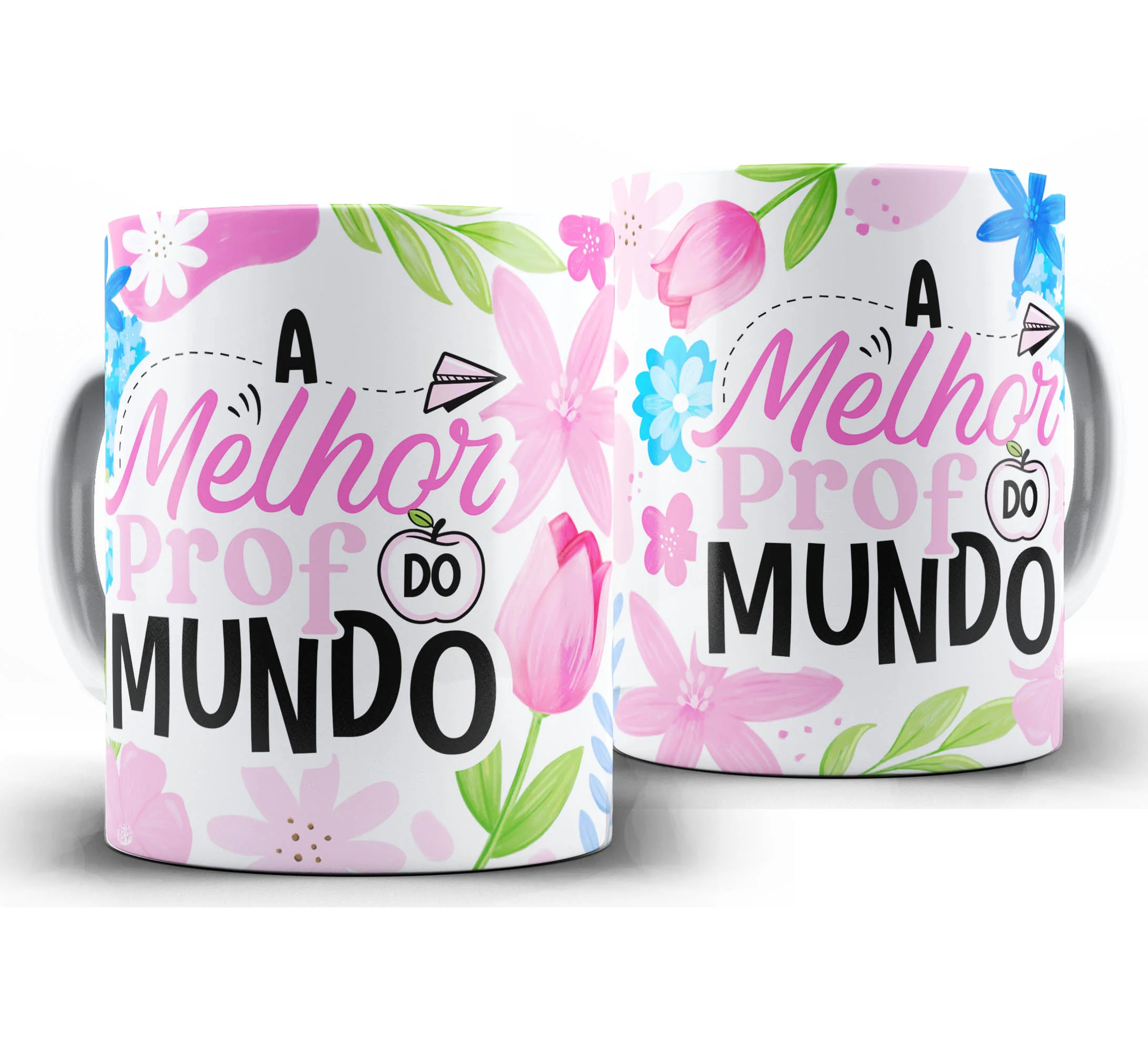 Caneca Personalizada Feliz Dia dos Professores — W8 — A Melhor Prof do Mundo