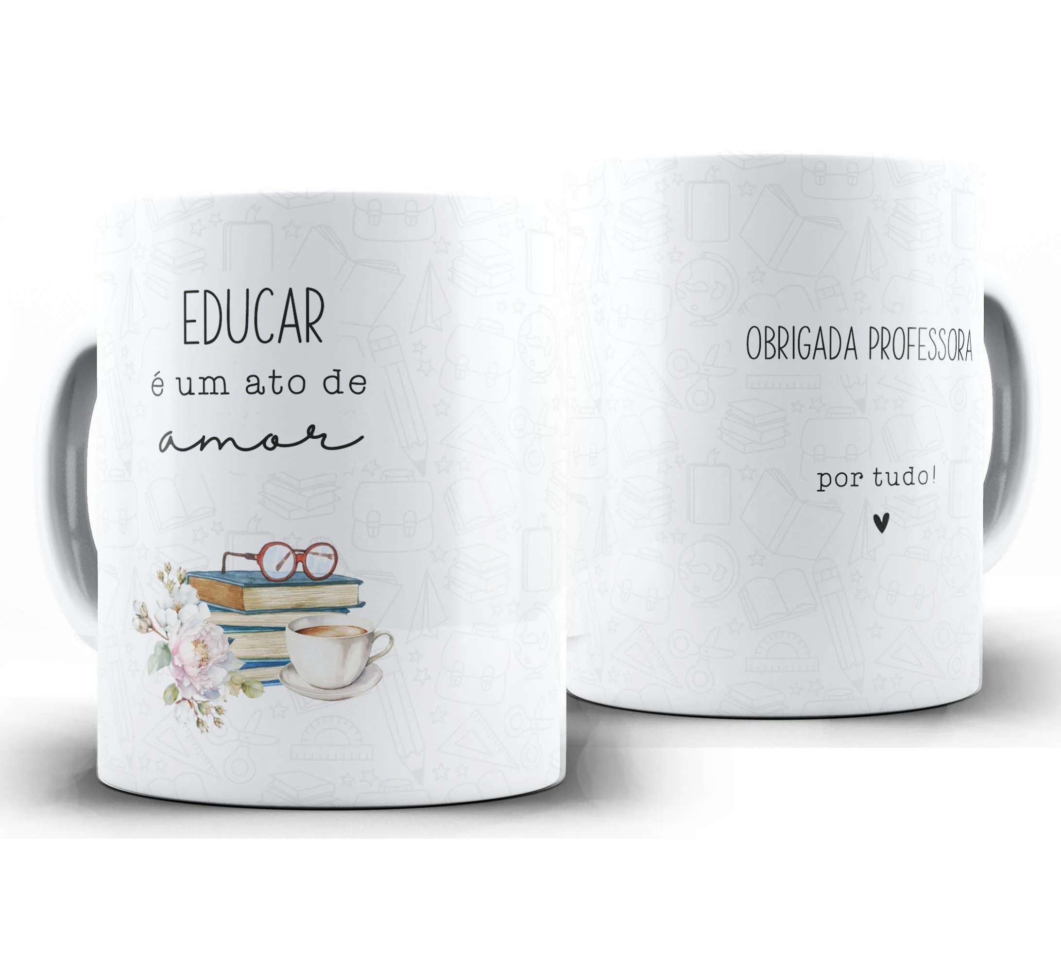 Caneca Personalizada Feliz Dia dos Professores — W83 — Educar