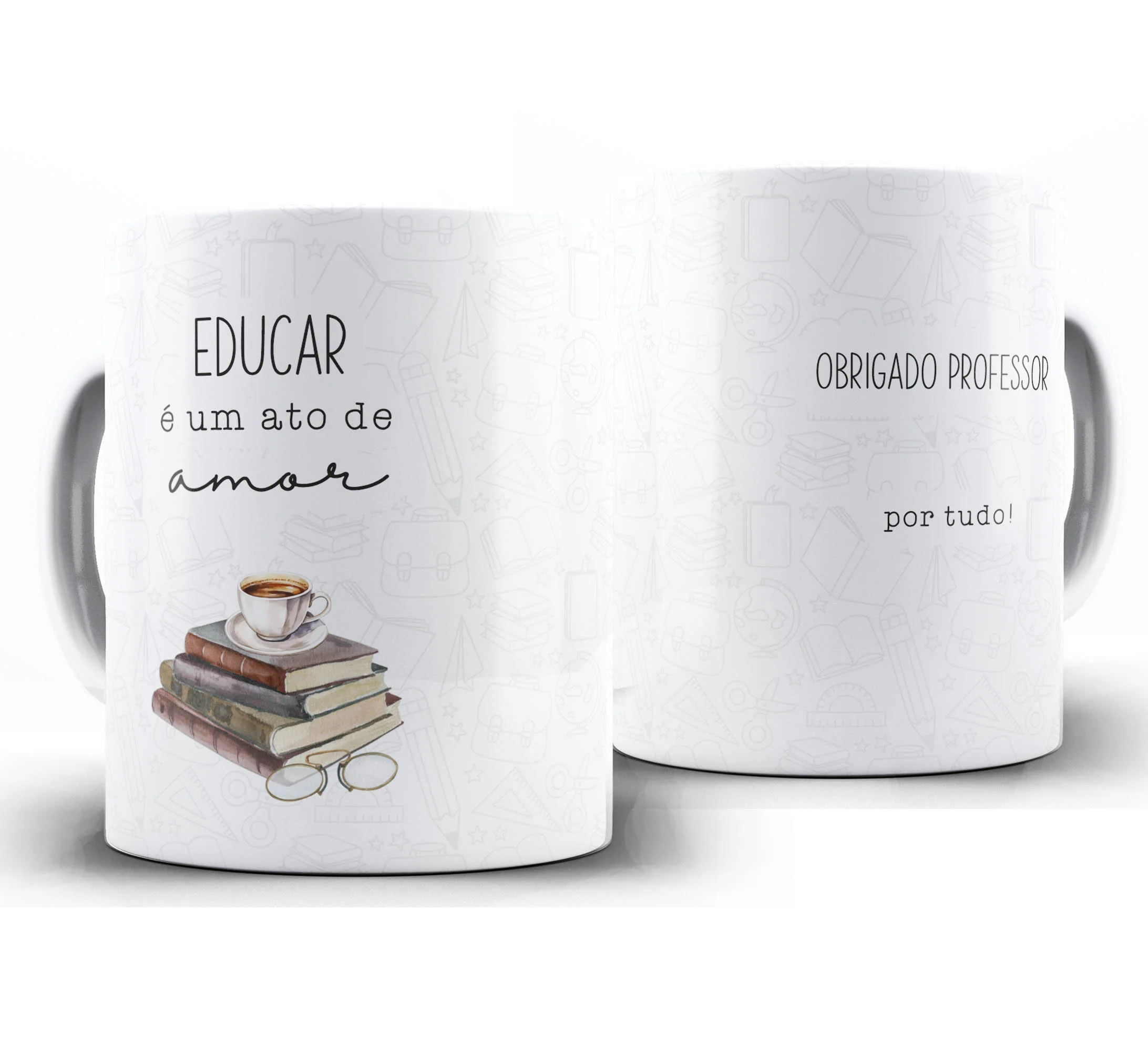 Caneca Personalizada Feliz Dia dos Professores — W84 — Educar