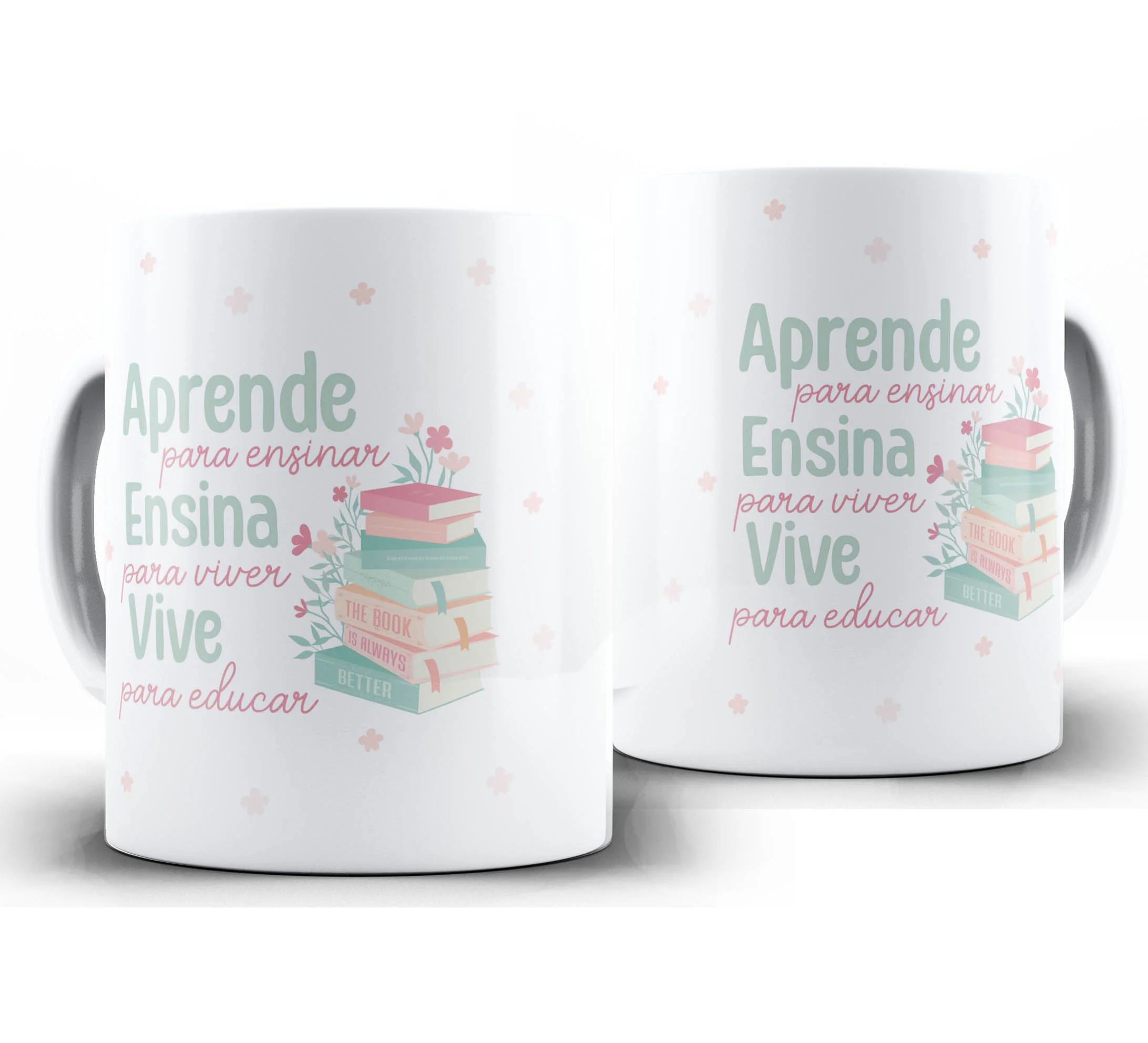 Caneca Personalizada Feliz Dia dos Professores — W96 — Aprende para Ensinar