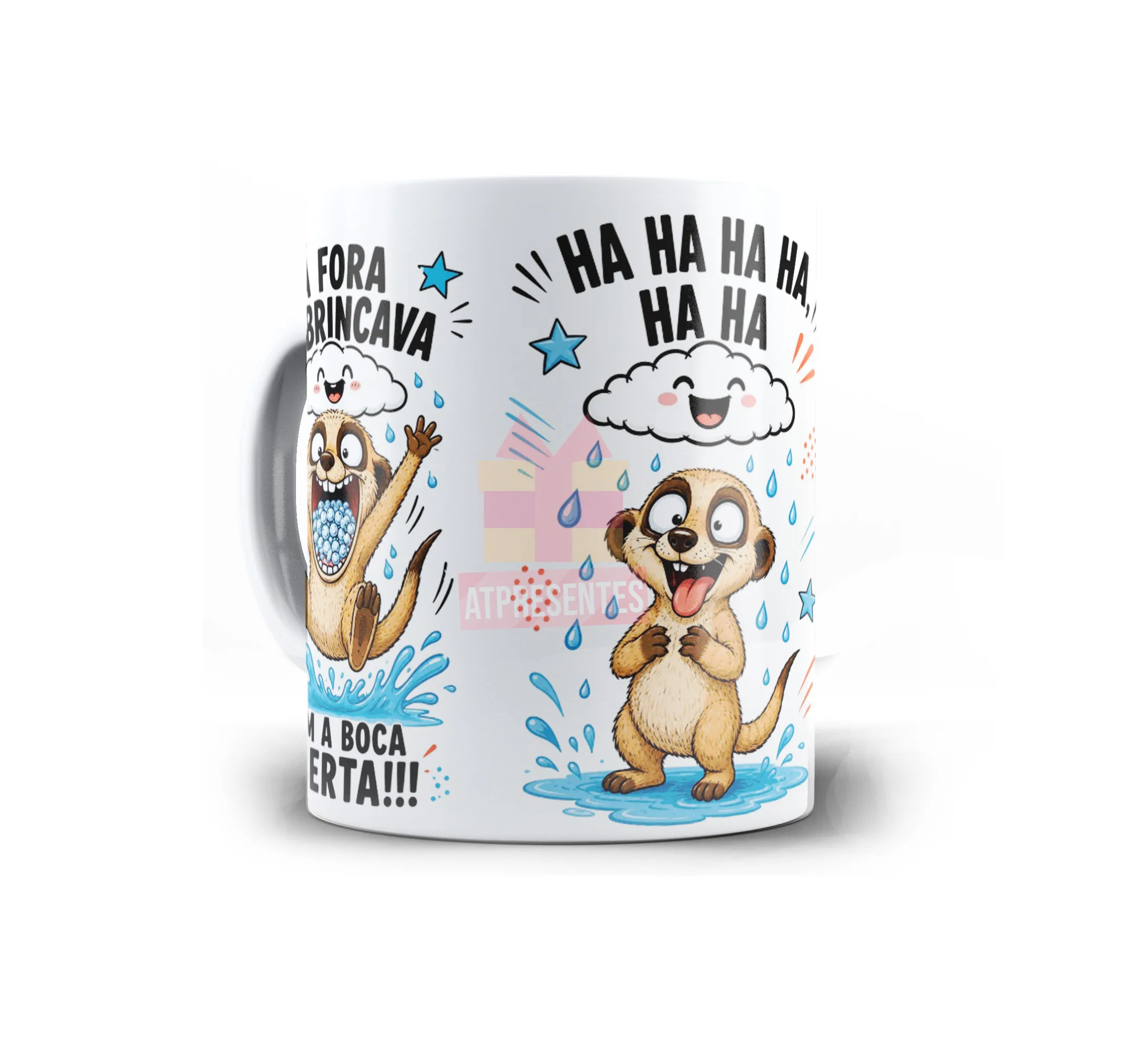 Caneca Divertida – “Se o Pingo da Chuva Fosse Rivotril” Versao Suricato