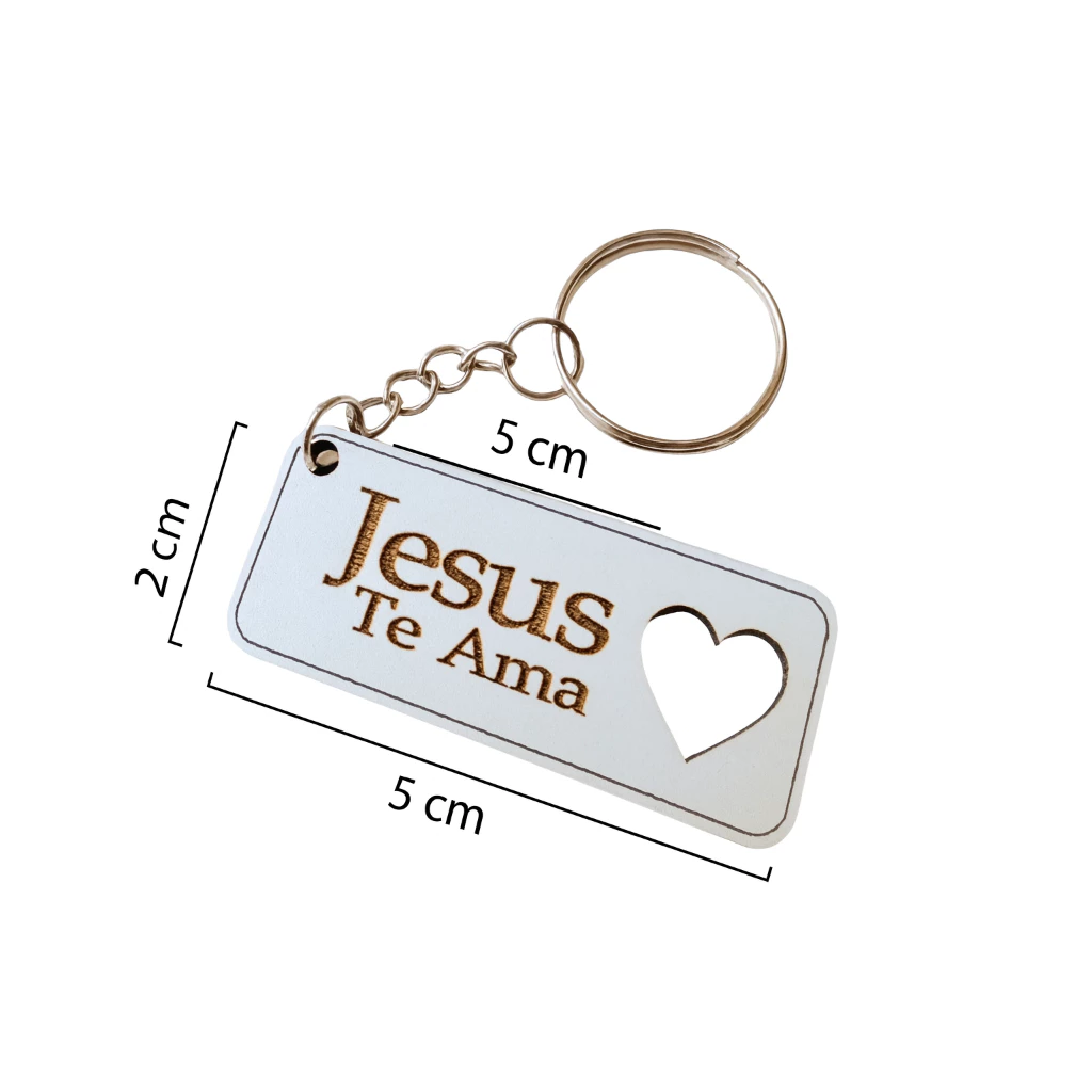 Lembrancinha Chaveiro Jesus Te Ama Igreja Brinde Mdf