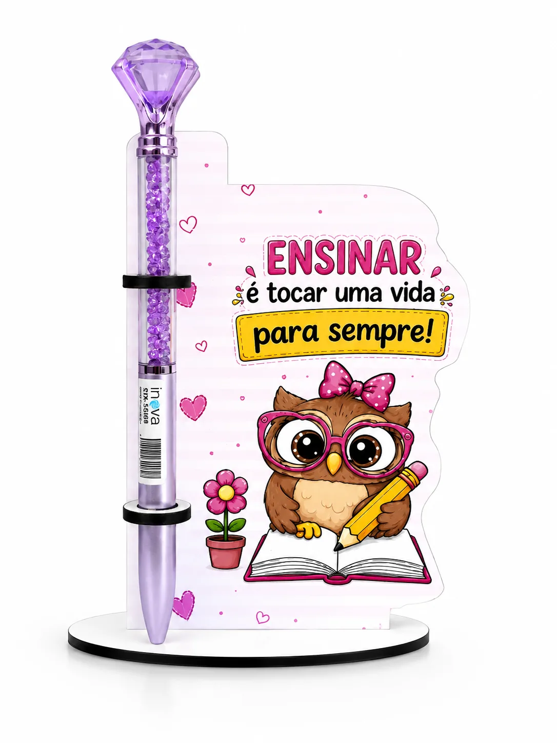 Porta Caneta Melhor Professor do Mundo  Lembrança Dia dos Professores — Ensinar é tocar uma vida para  sempre