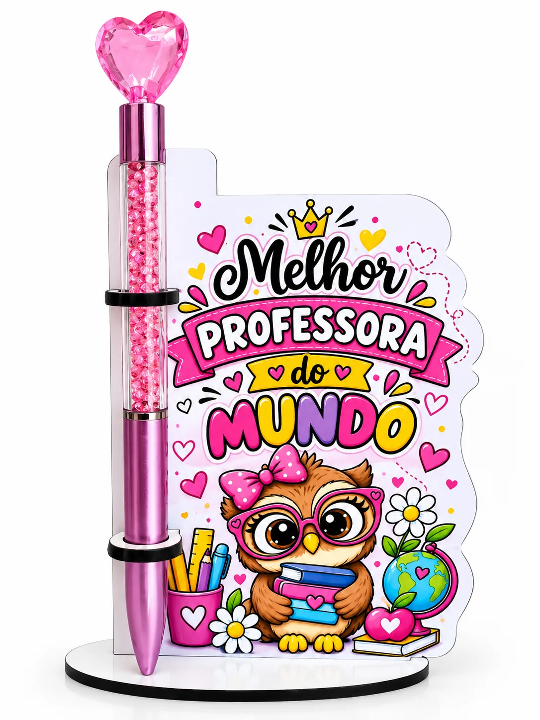 Porta Caneta Melhor Professor do Mundo  Lembrança Dia dos Professores — Melhor professora do mundo