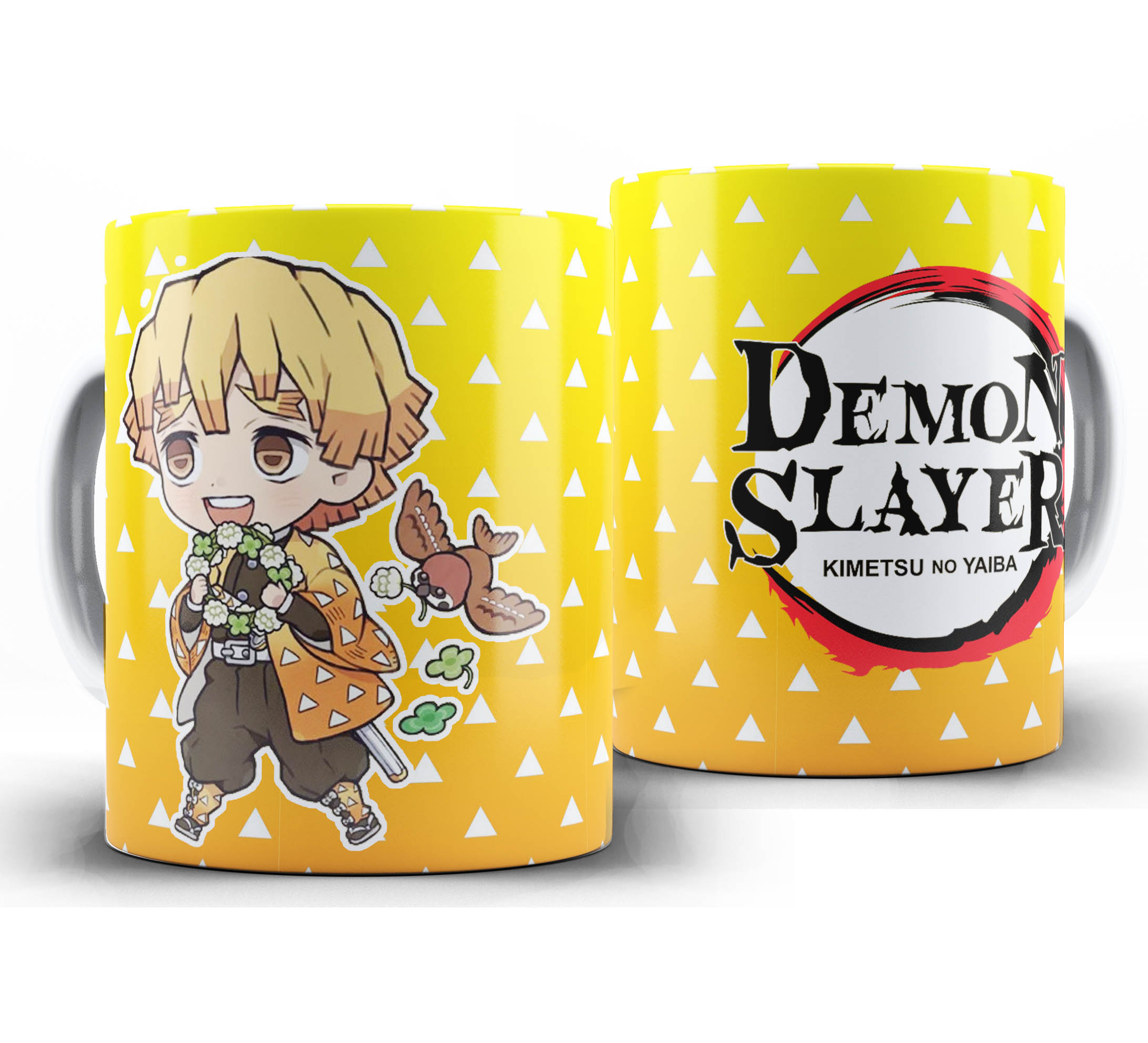 Caneca Anime - Demon Slayer Kimetsu no Yaiba Chibi - Zenitsu Agatsuma #1