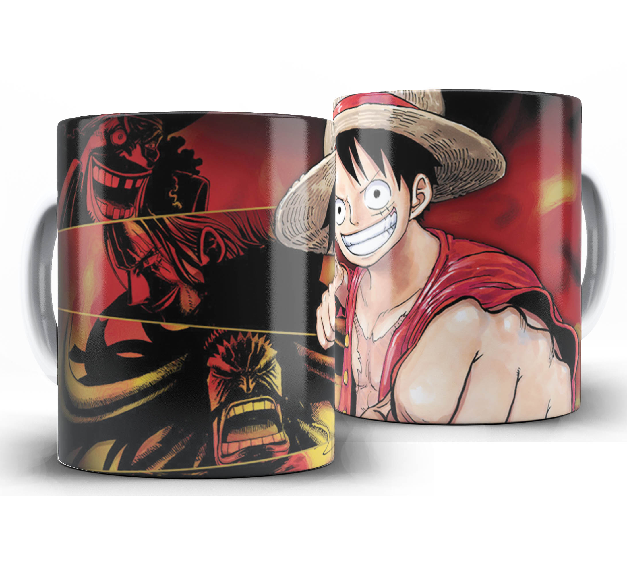 Caneca Anime - One Piece W16 - Luffy VS Yonkous