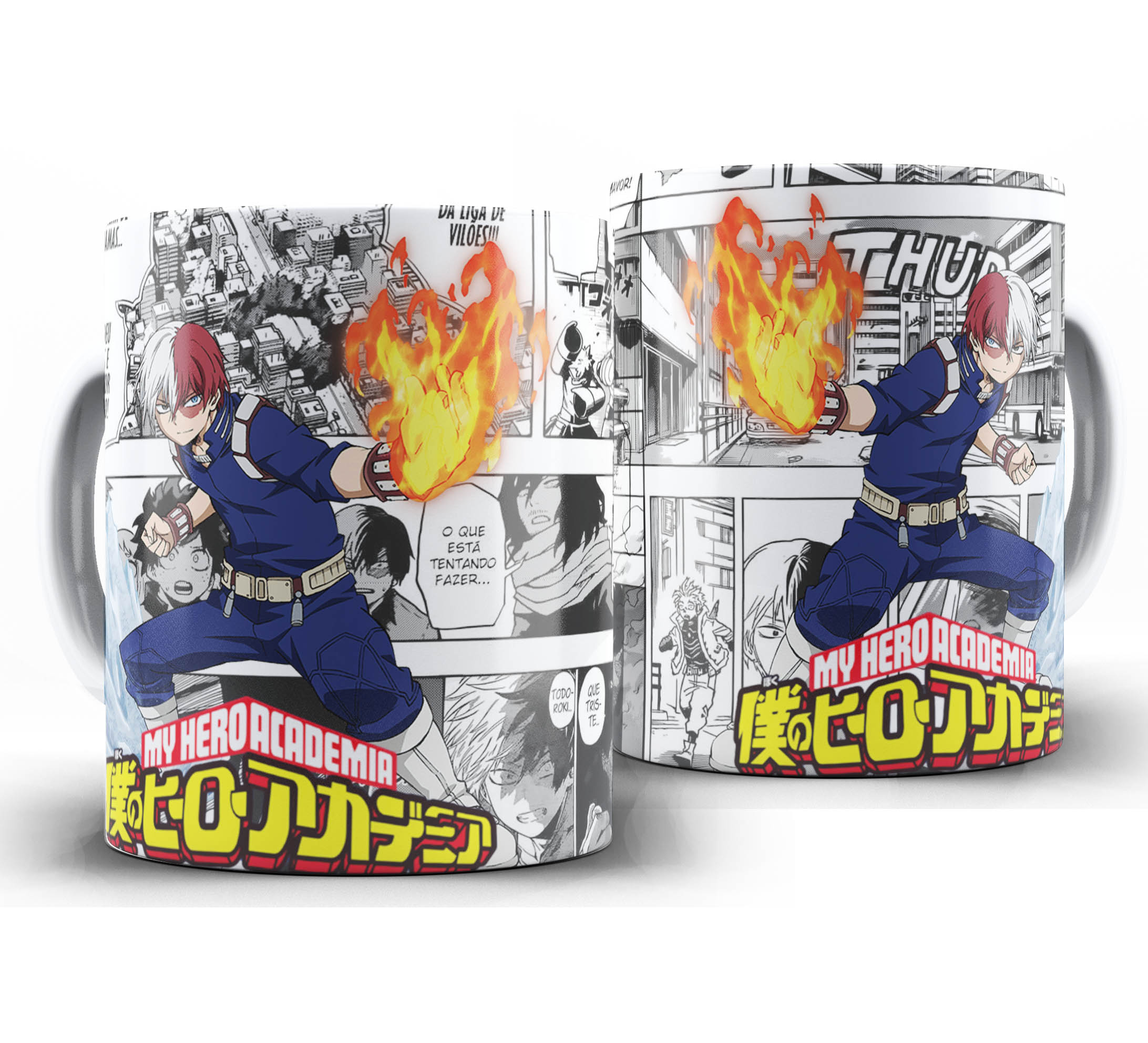 Caneca Anime Mangá - Boku no Hero Academia - Shoto Todoroki #1