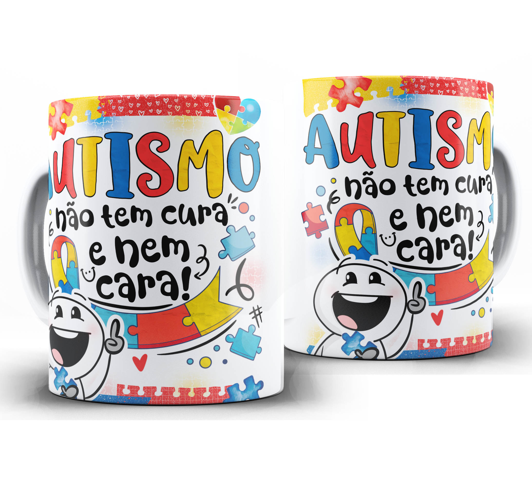 Caneca Autismo - Autismo não tem cara A1