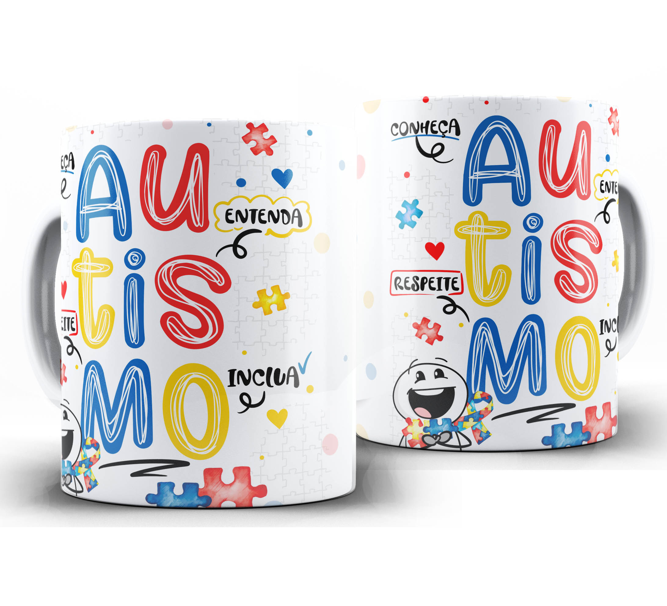 Caneca Autismo - Etenda respeite inclua A1