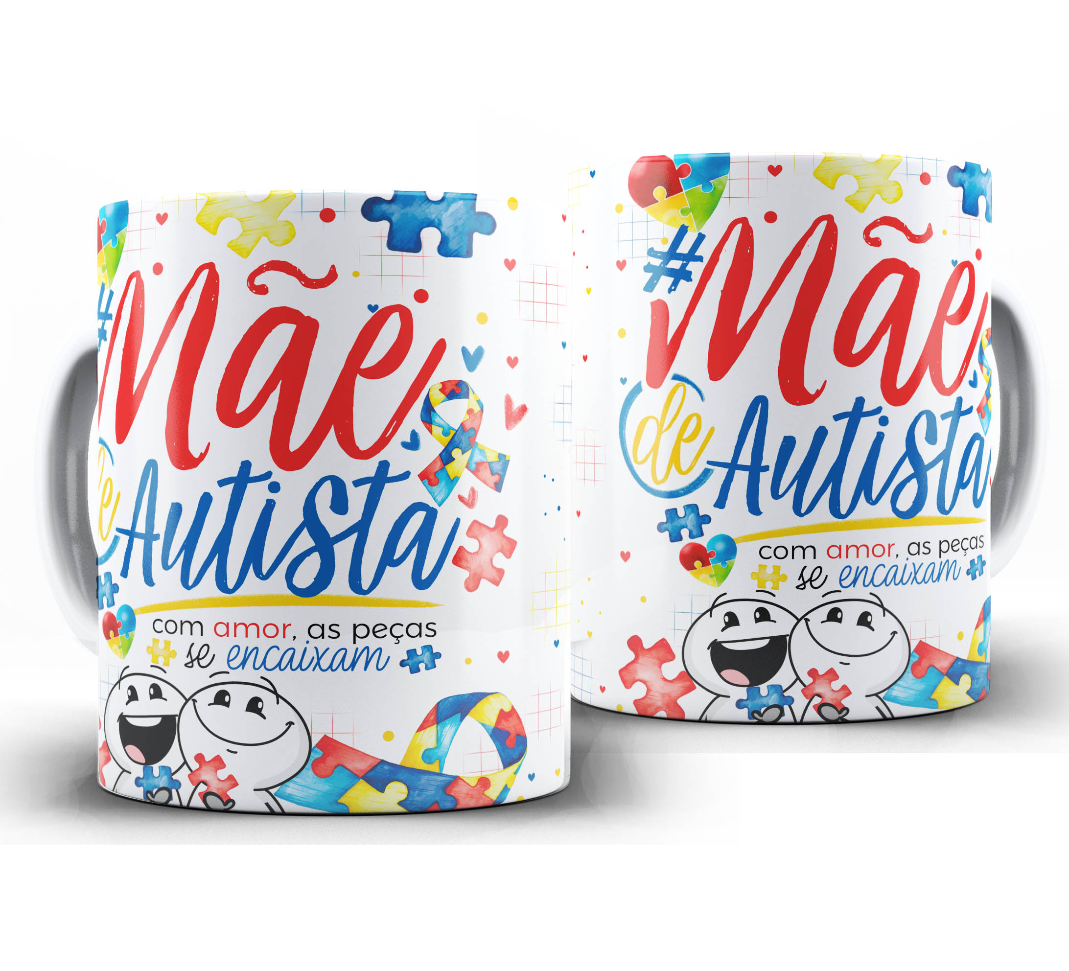 Caneca Autismo - Mãe de Autista A1