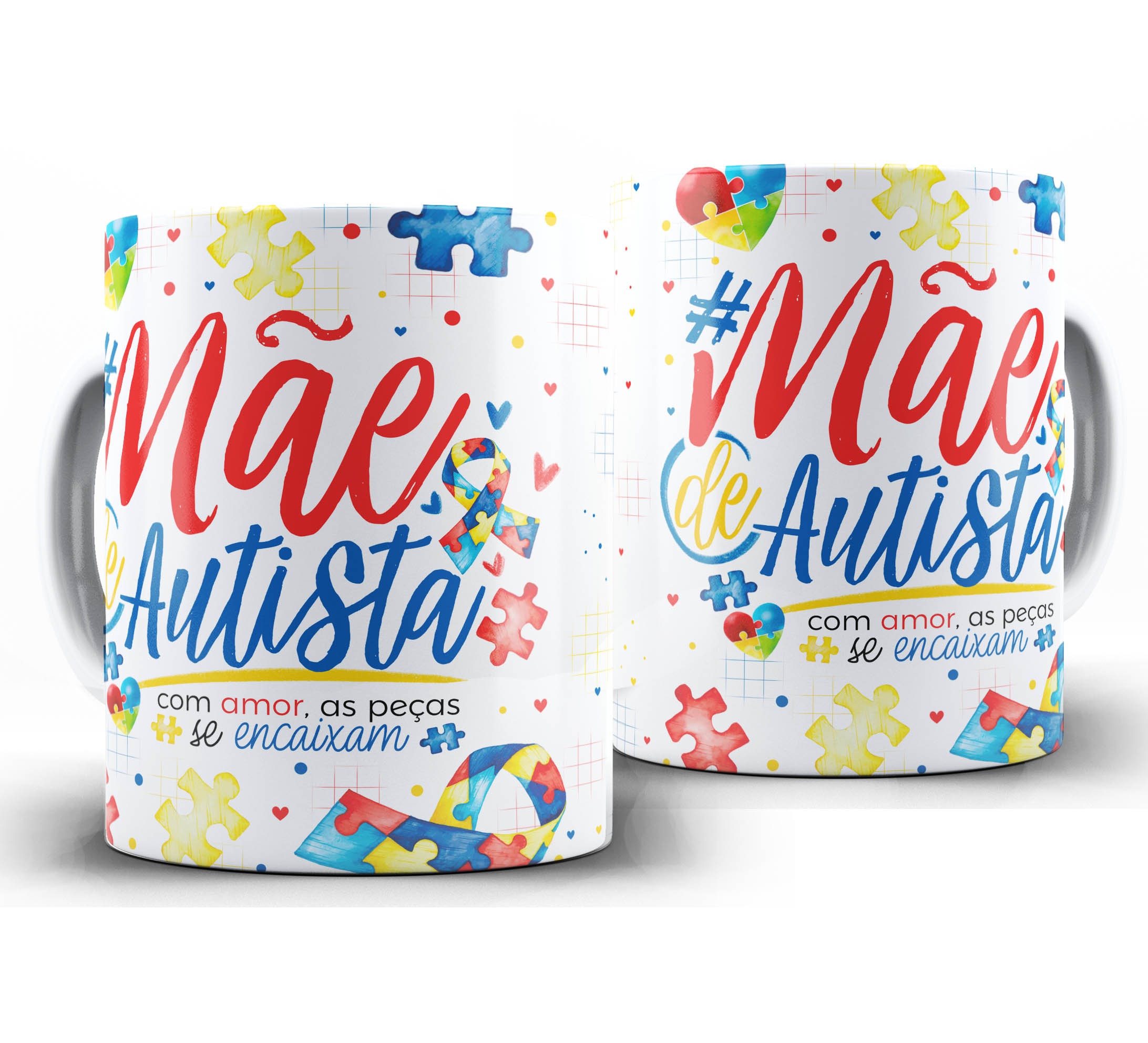Caneca Autismo - Mãe de Autista A2