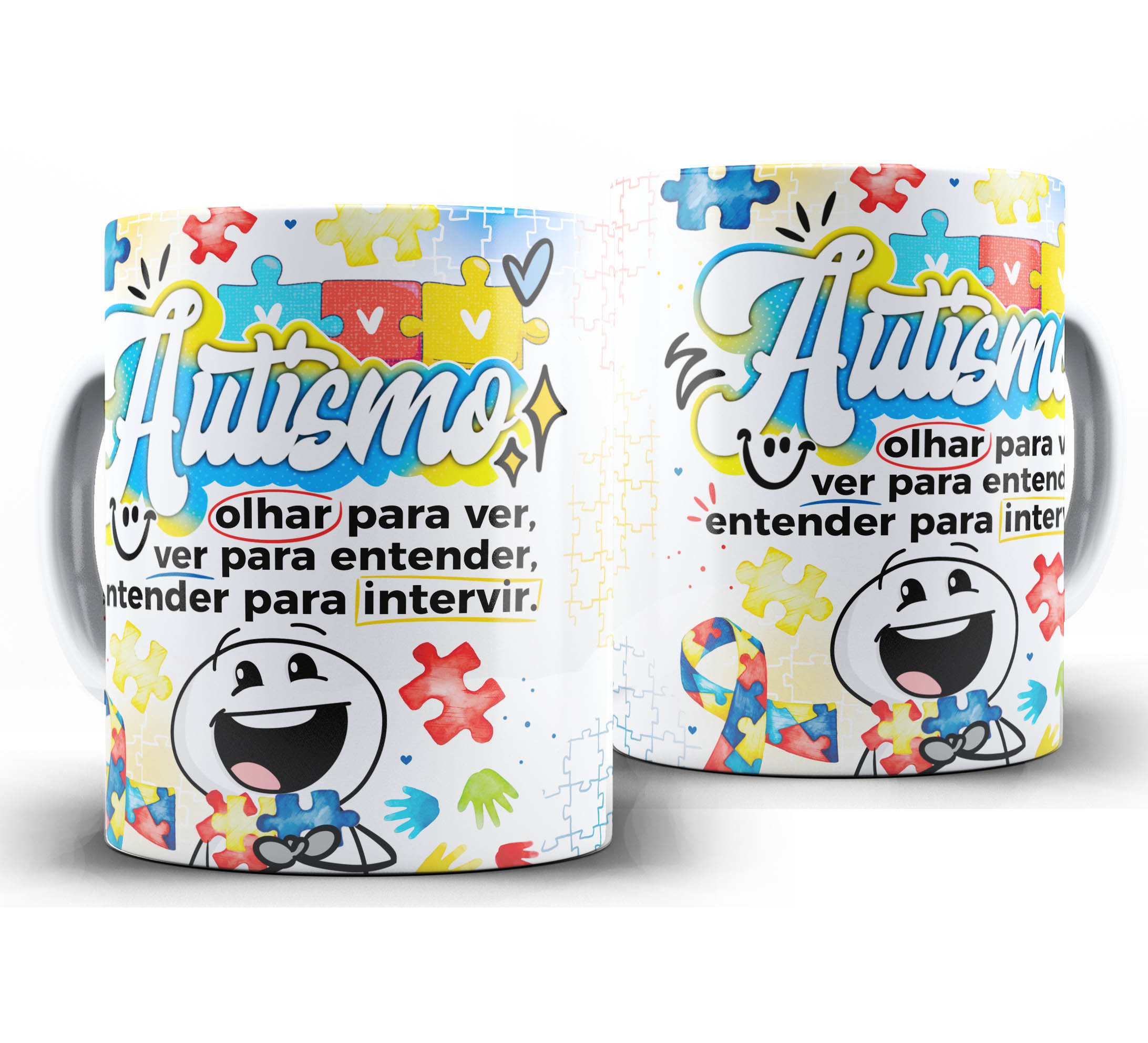Caneca Autismo - Olhar ver Entender A1
