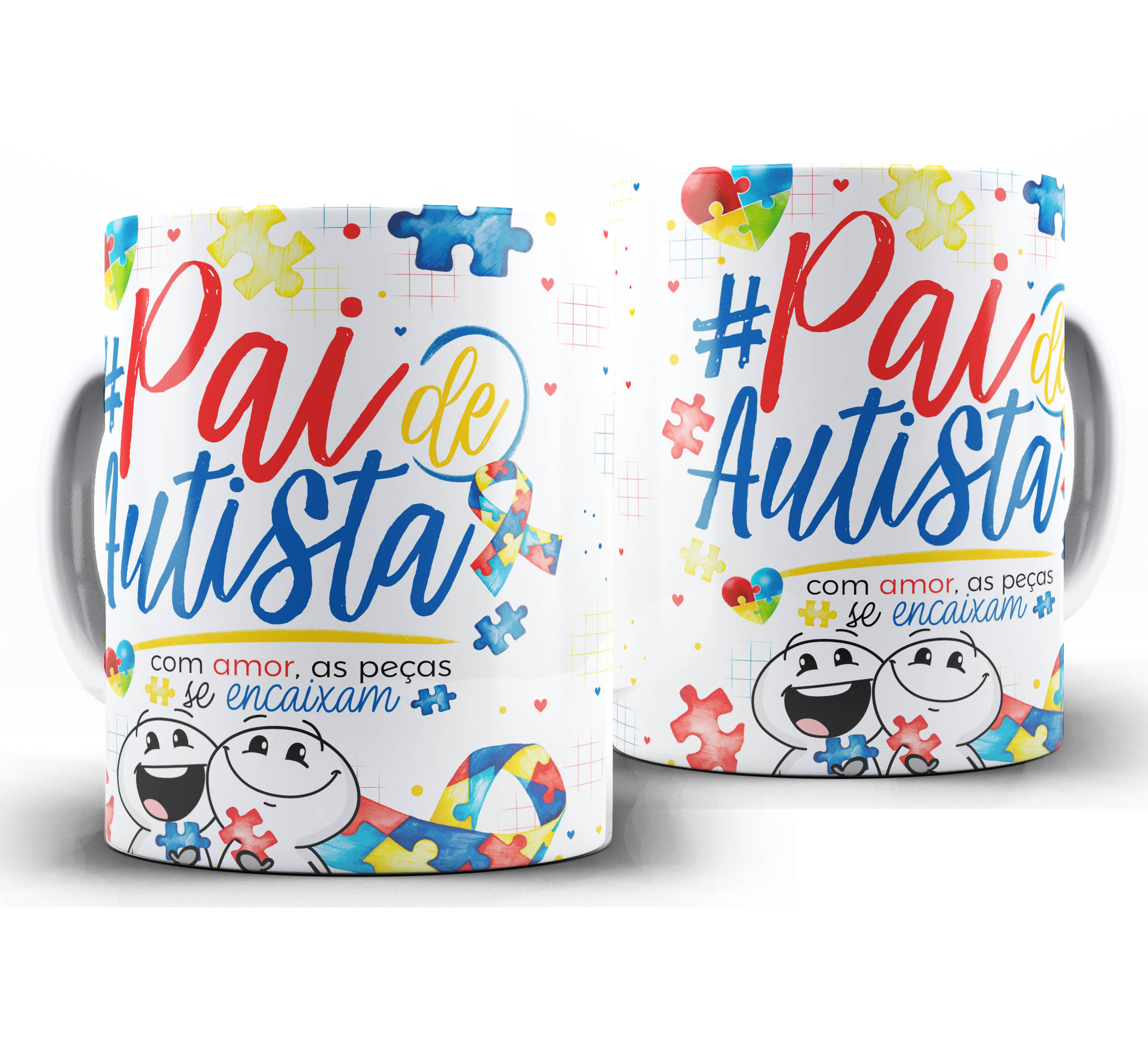 Caneca Autismo - Pai de Autista A1