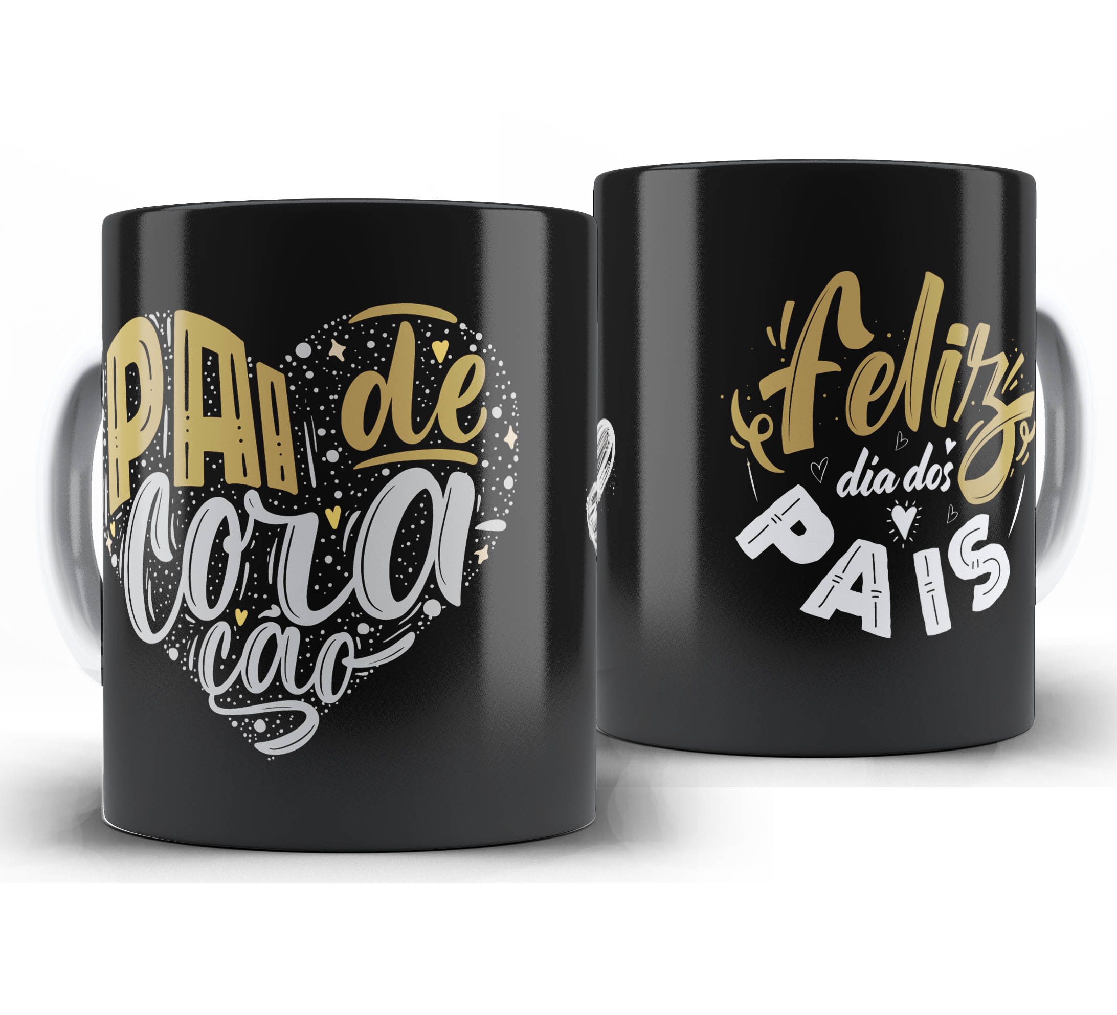 Caneca dia dos Pais W12 - Pai de Coração