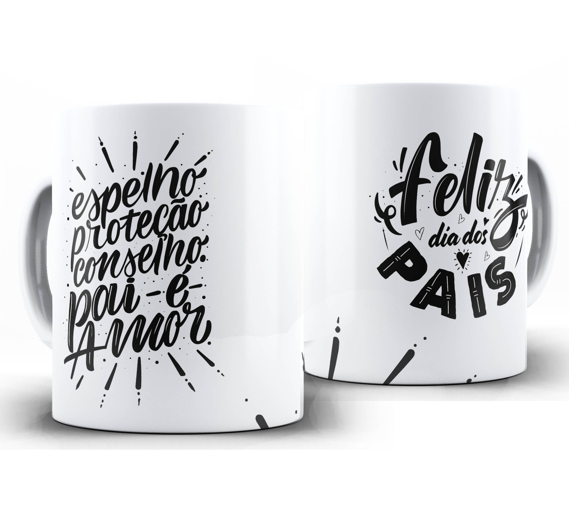 Caneca dia dos Pais W23- Espelho proteção conselho Pai é amor