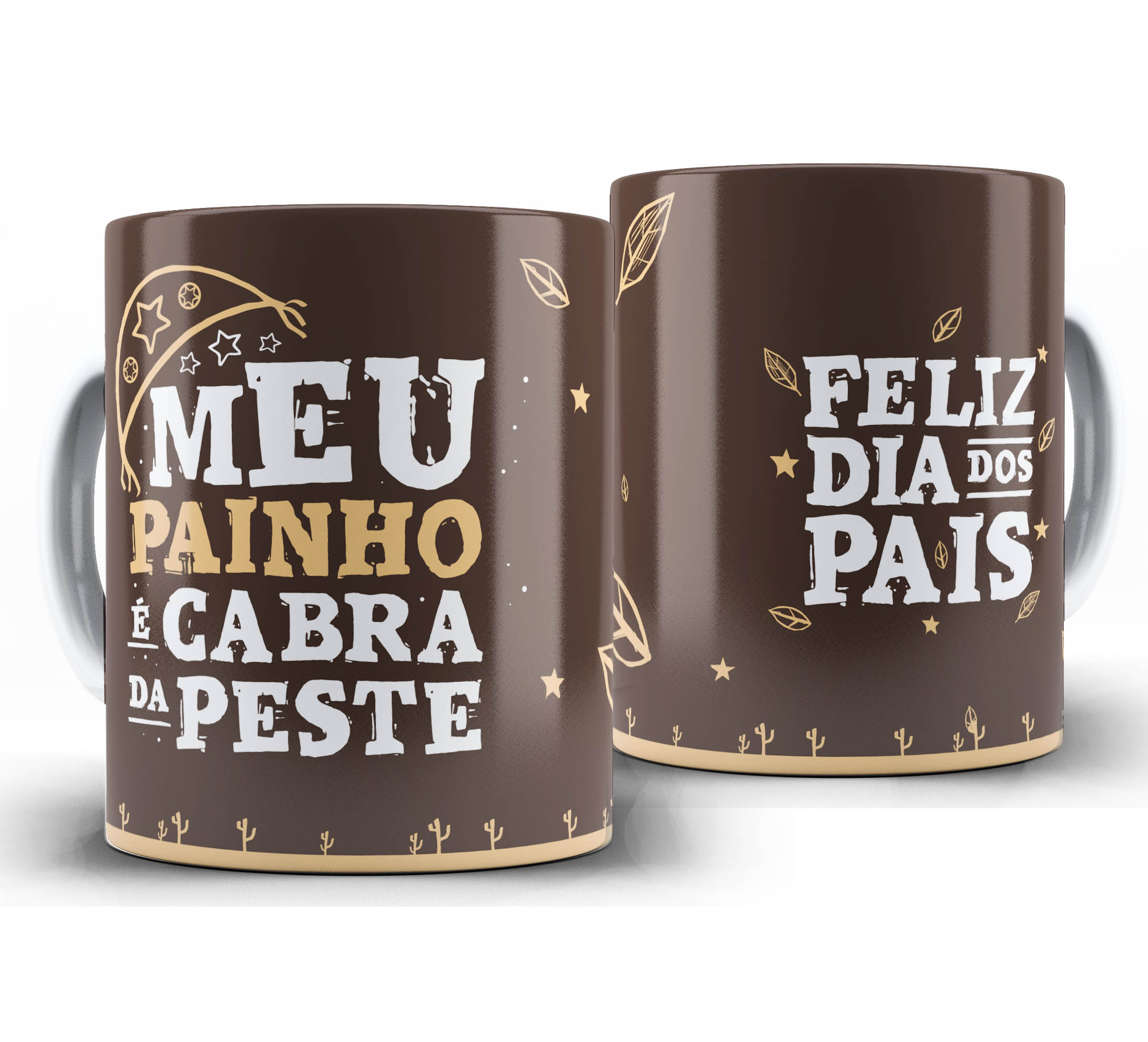 Caneca dia dos Pais W26 - Meu Painho é Cabra da Peste