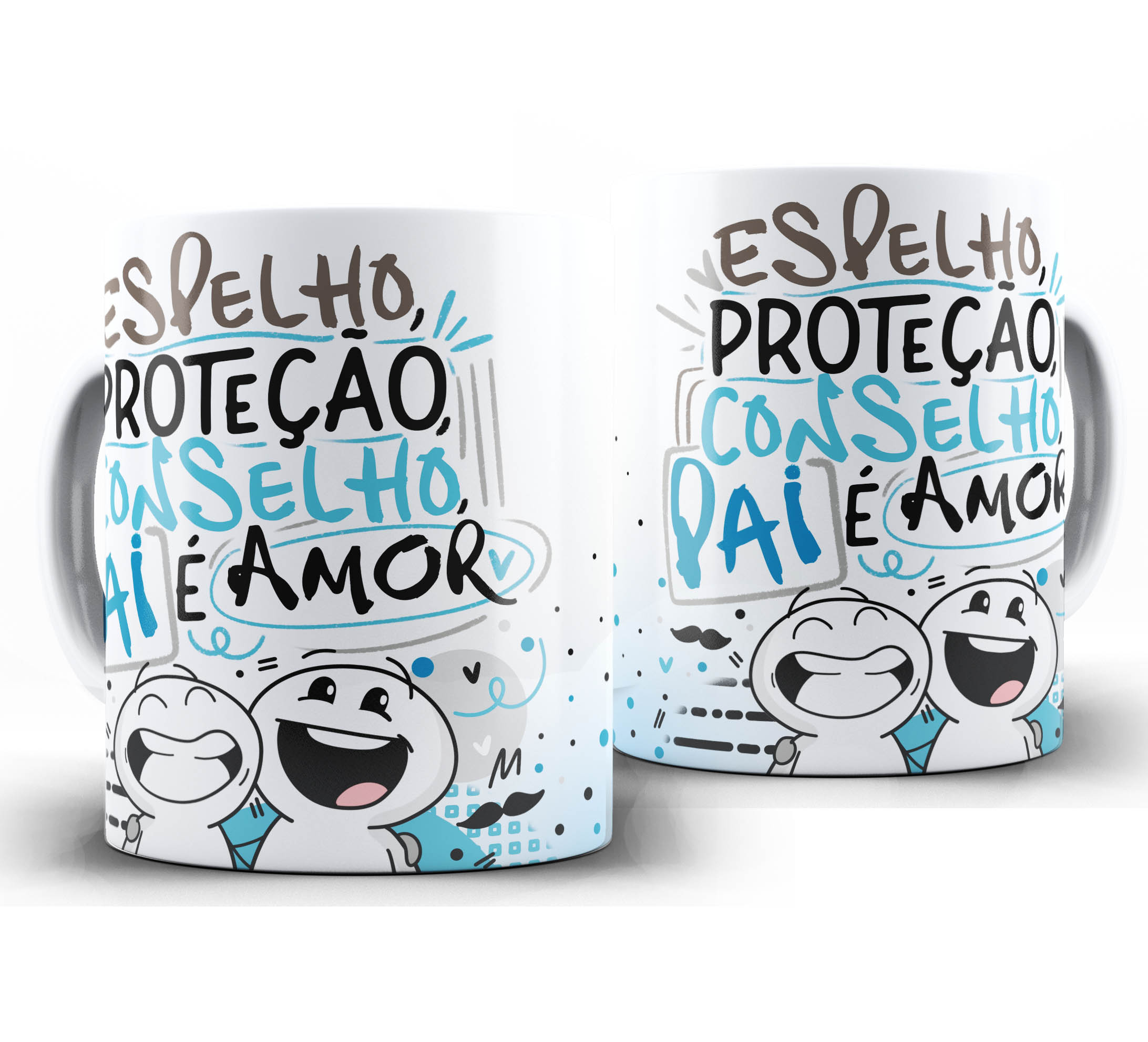Caneca dia dos Pais W34 - Espelho proteção conselho