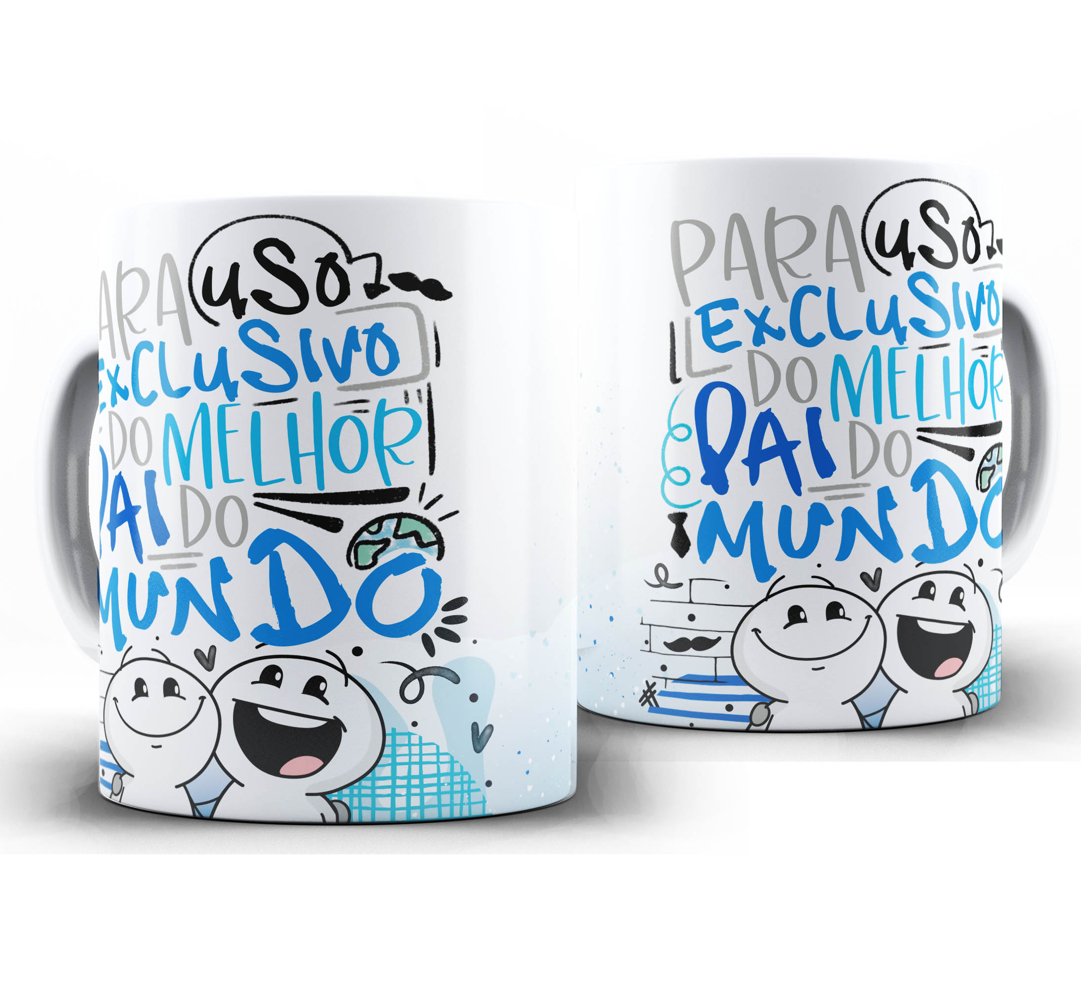 Caneca dia dos Pais W39 - Para uso exclusivo do melhor pai do mundo