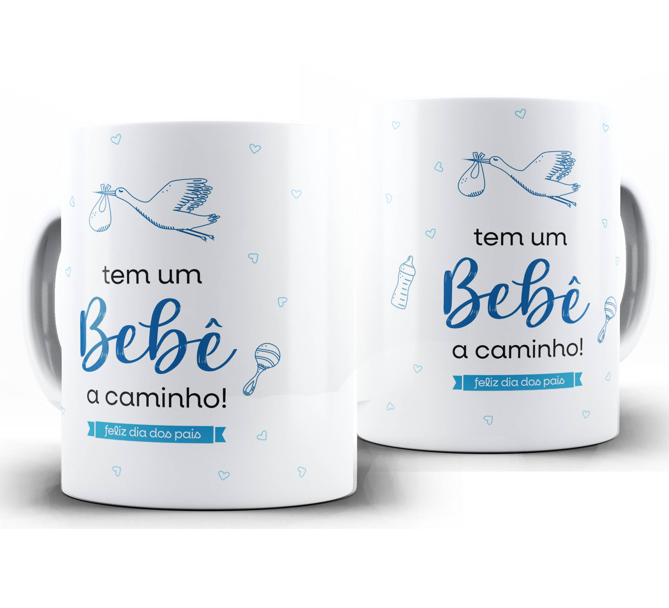 Caneca dia dos Pais W59 - Tem um Bebê a Caminho