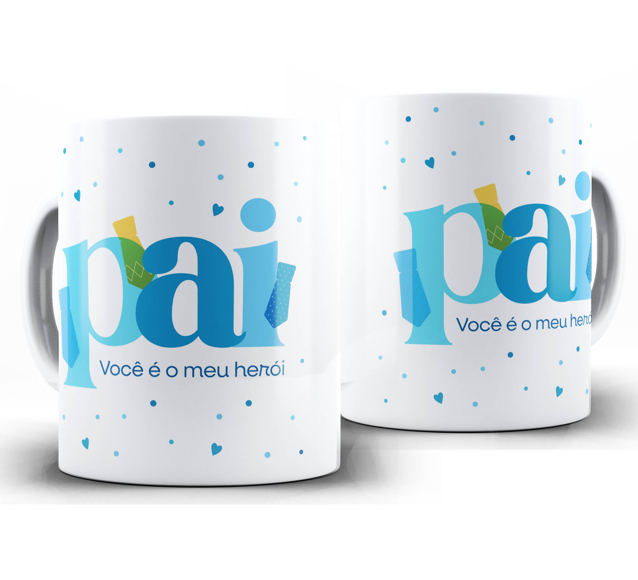 Caneca dia dos Pais W71 - Pai você é meu herói