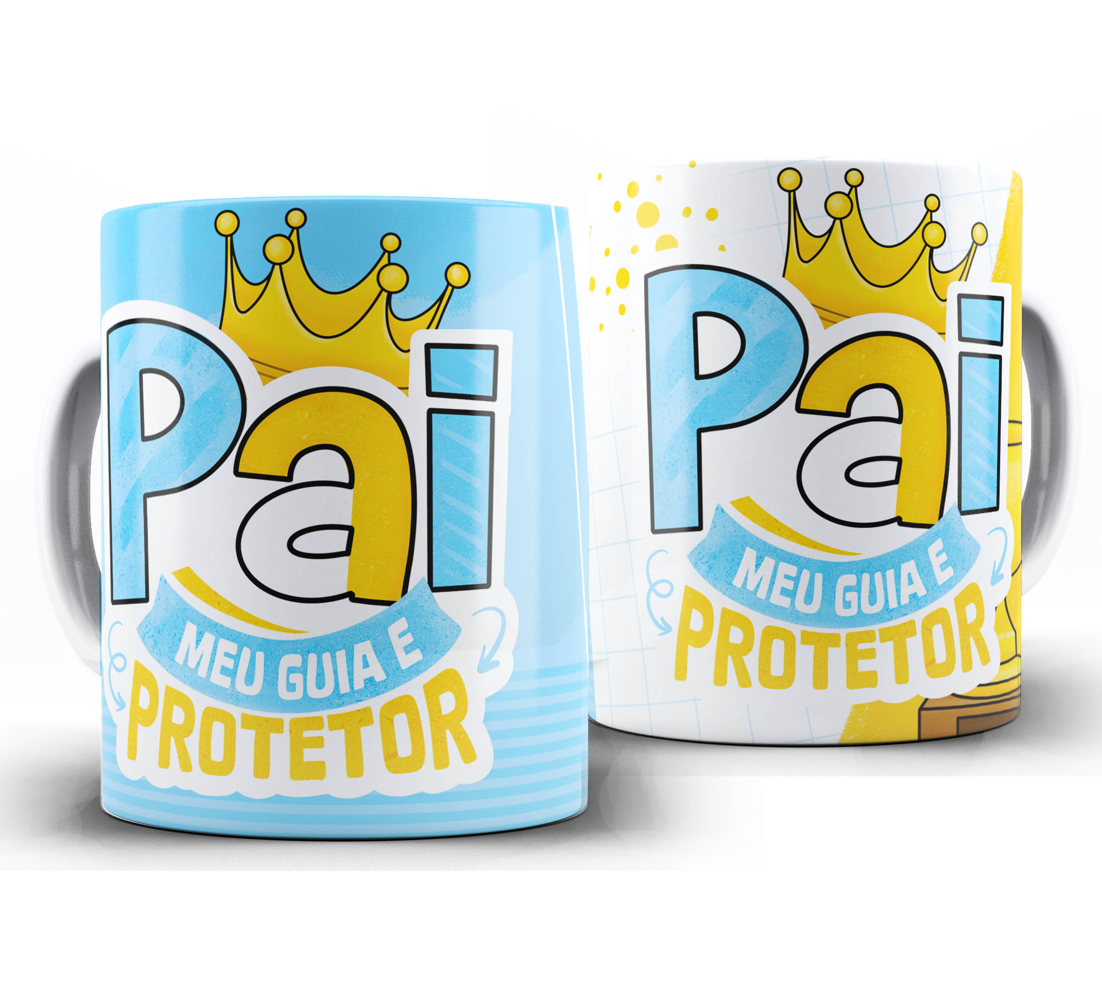 Caneca dia dos Pais W76 - Pai meu guia e protetor
